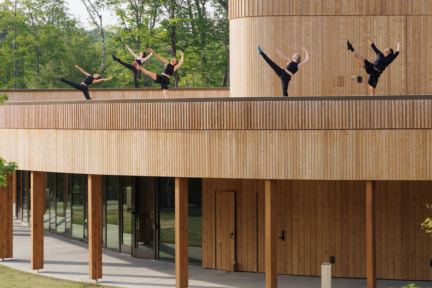 The new Doris Duke theatre clad in pine