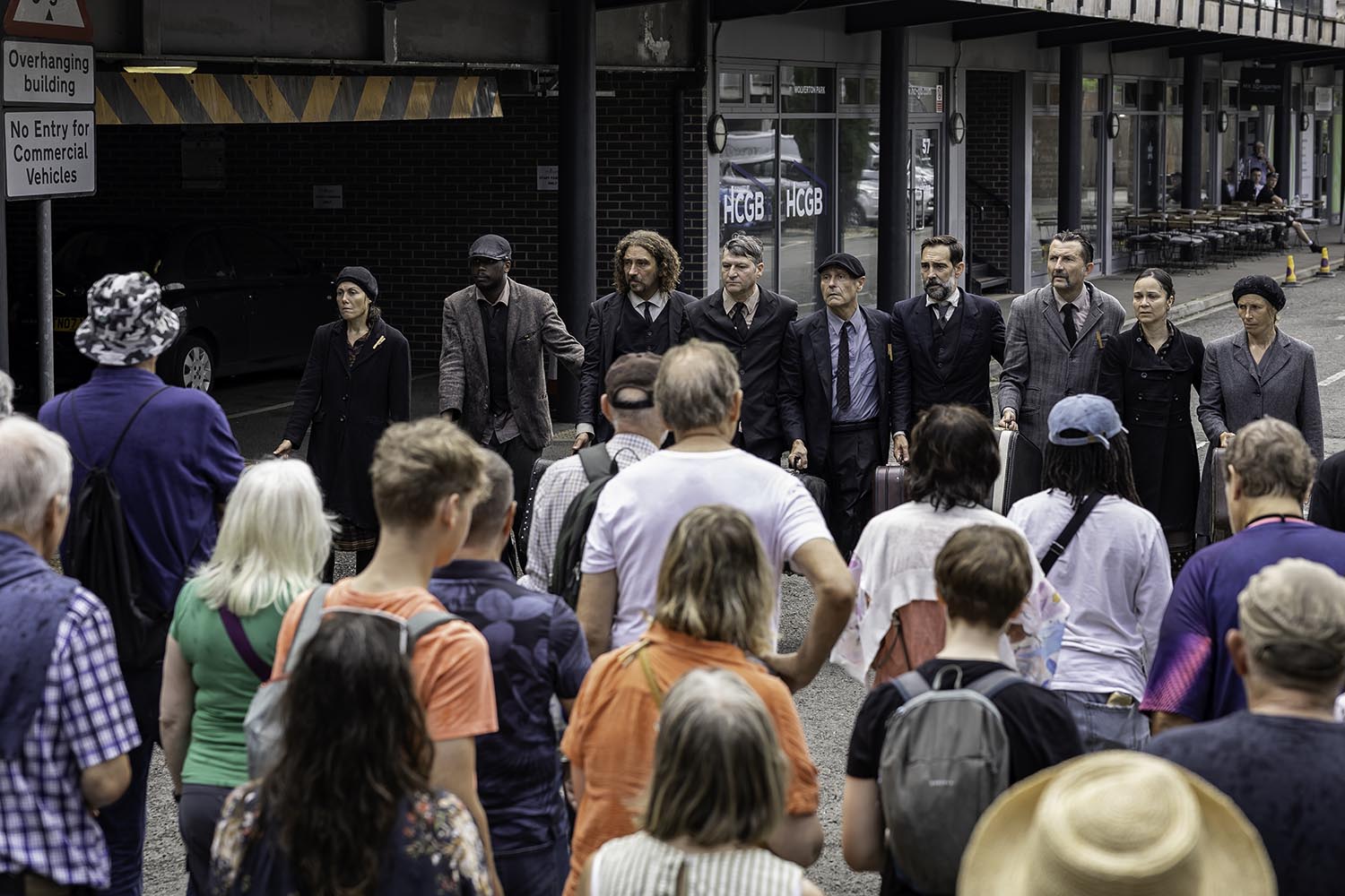 ‘Tiny acts of trust open a trapdoor in the imagination’: the cast of Fugit on the streets of Wolverton, Milton Keynes