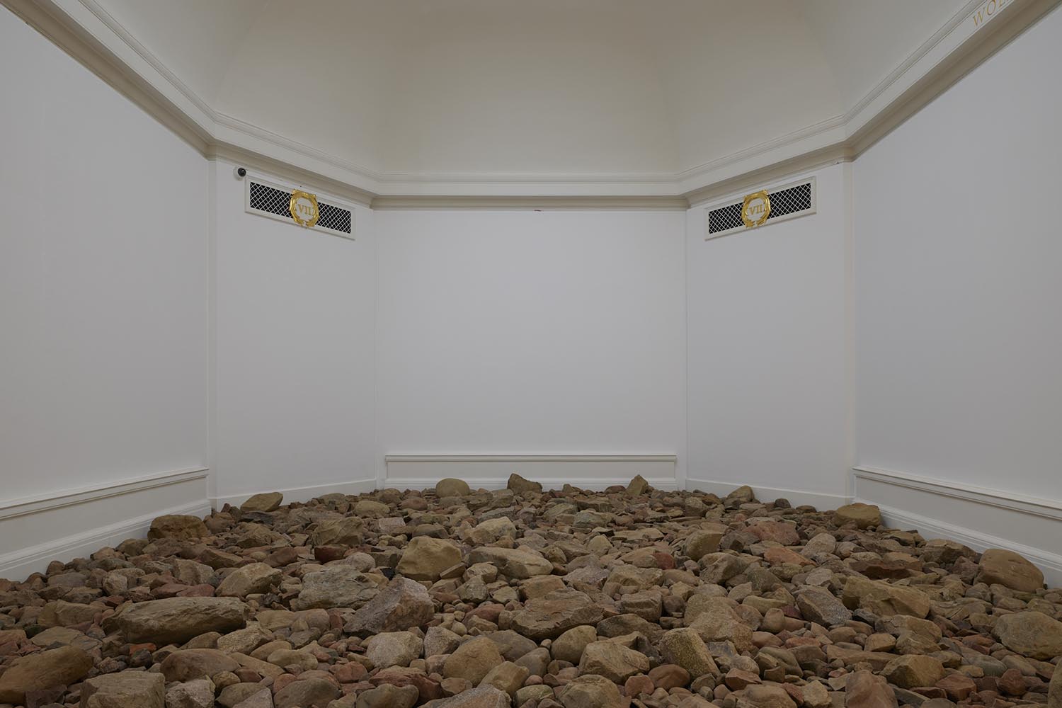 ‘A tide of broken stones’: Gravestones, 2025, invokes churned fields or the fallen headstones of an old cemetery.‘A tide of broken stones’: Gravestones, 2025, invokes churned fields or the fallen headstones of an old cemetery