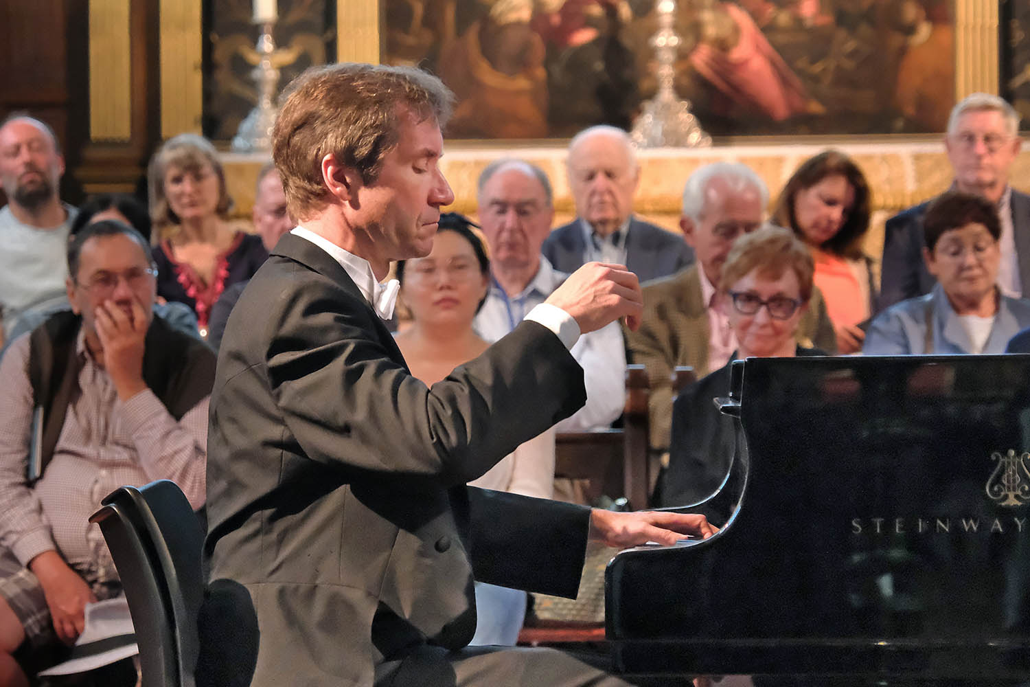 Perfect pitch: Nikolai Lugansky performs at the Oxford piano festival on 29 July