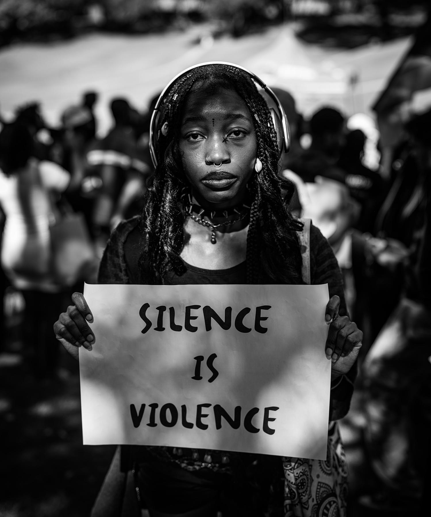 The Price of Silence: an activist at the University of Johannesburg, once an all-white institution, in 2024