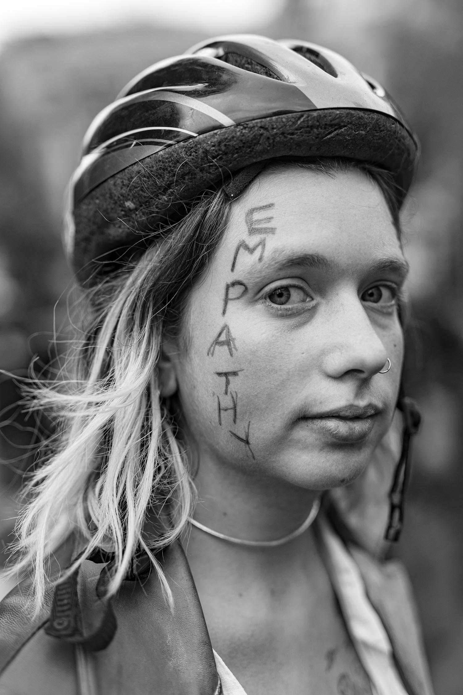 The Empath: a protester in Parliament Square in June 2020