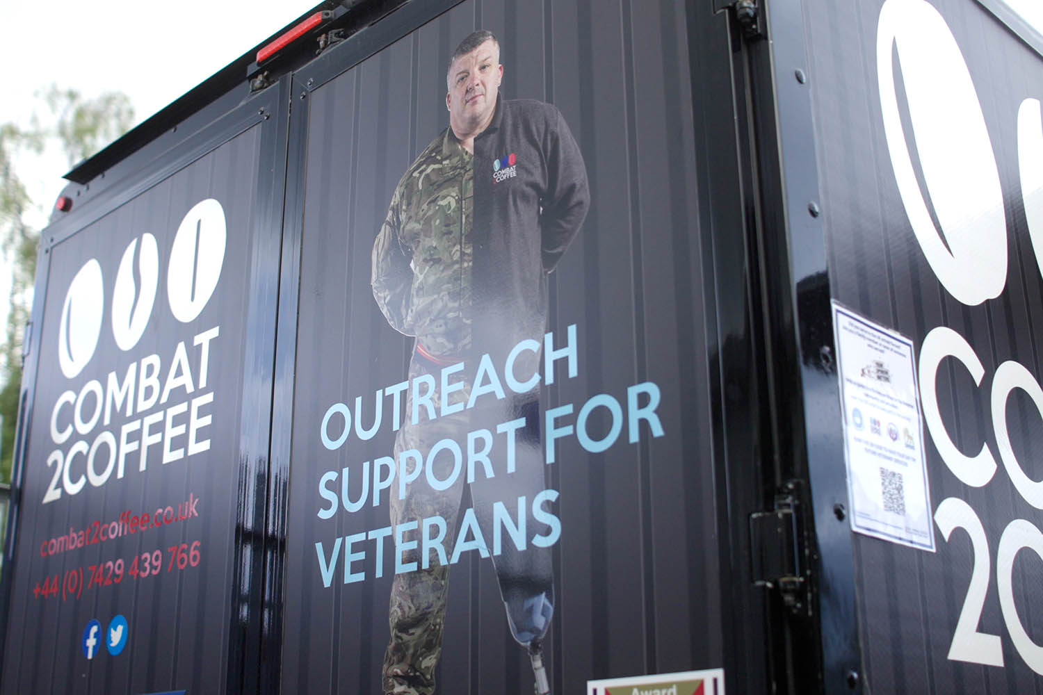 Refreshments at the Sizewell C site will be provided by Combat 2 Coffee, a charity that employs army veterans and ex-offenders