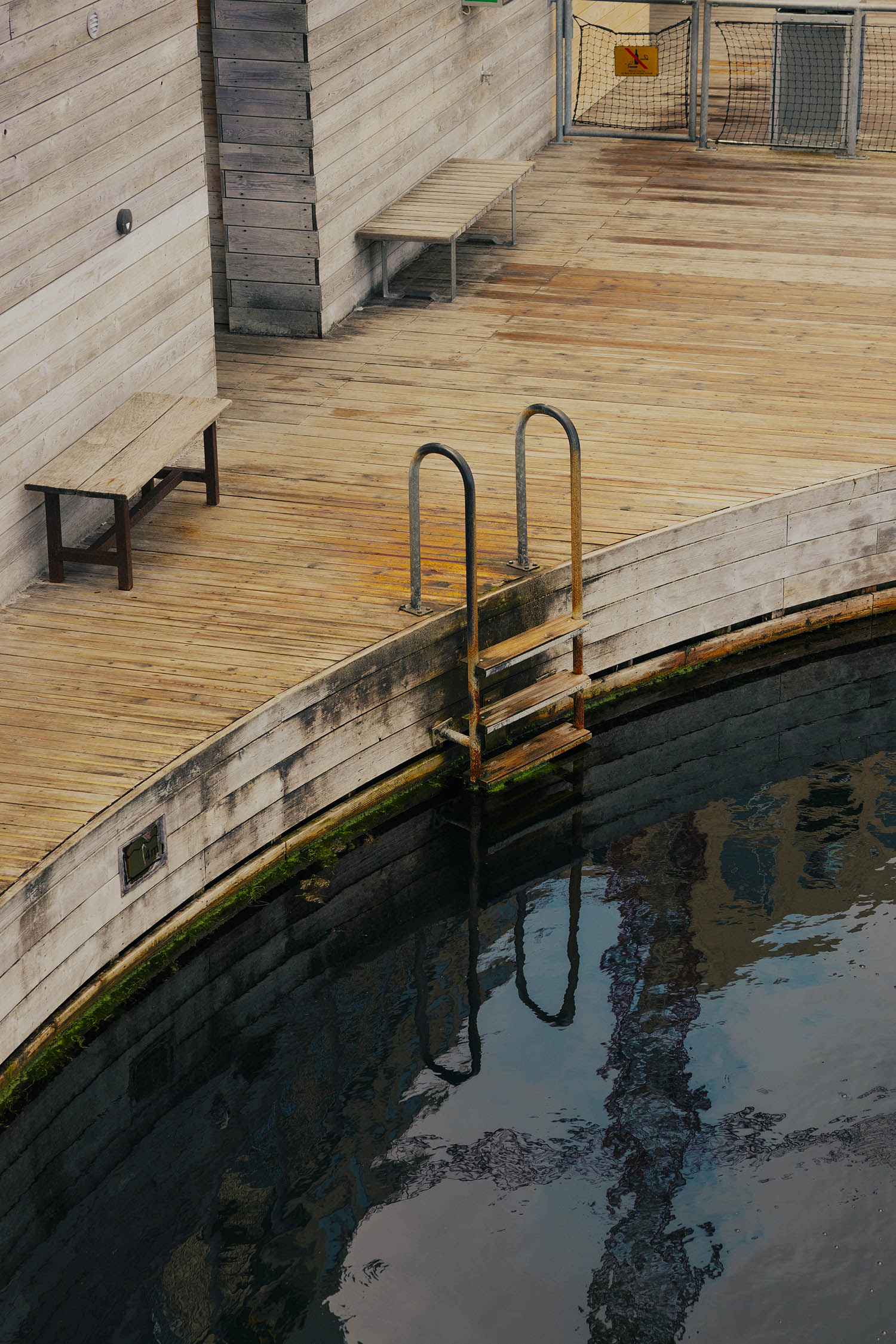 Ease in: the diving pool at the Harbour Bath