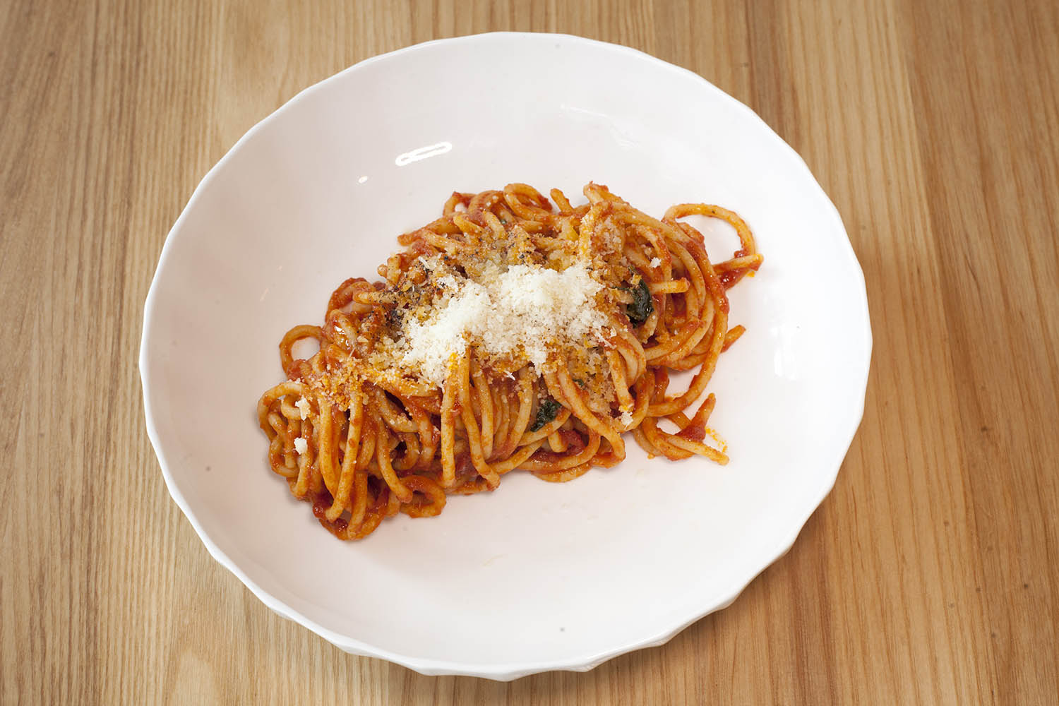 ‘Slurpable’: tomato pasta