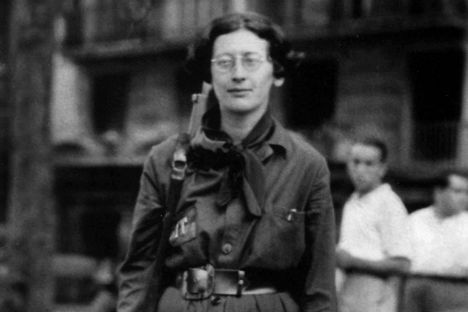 Simone Weil in 1936, during the Spanish civil war.