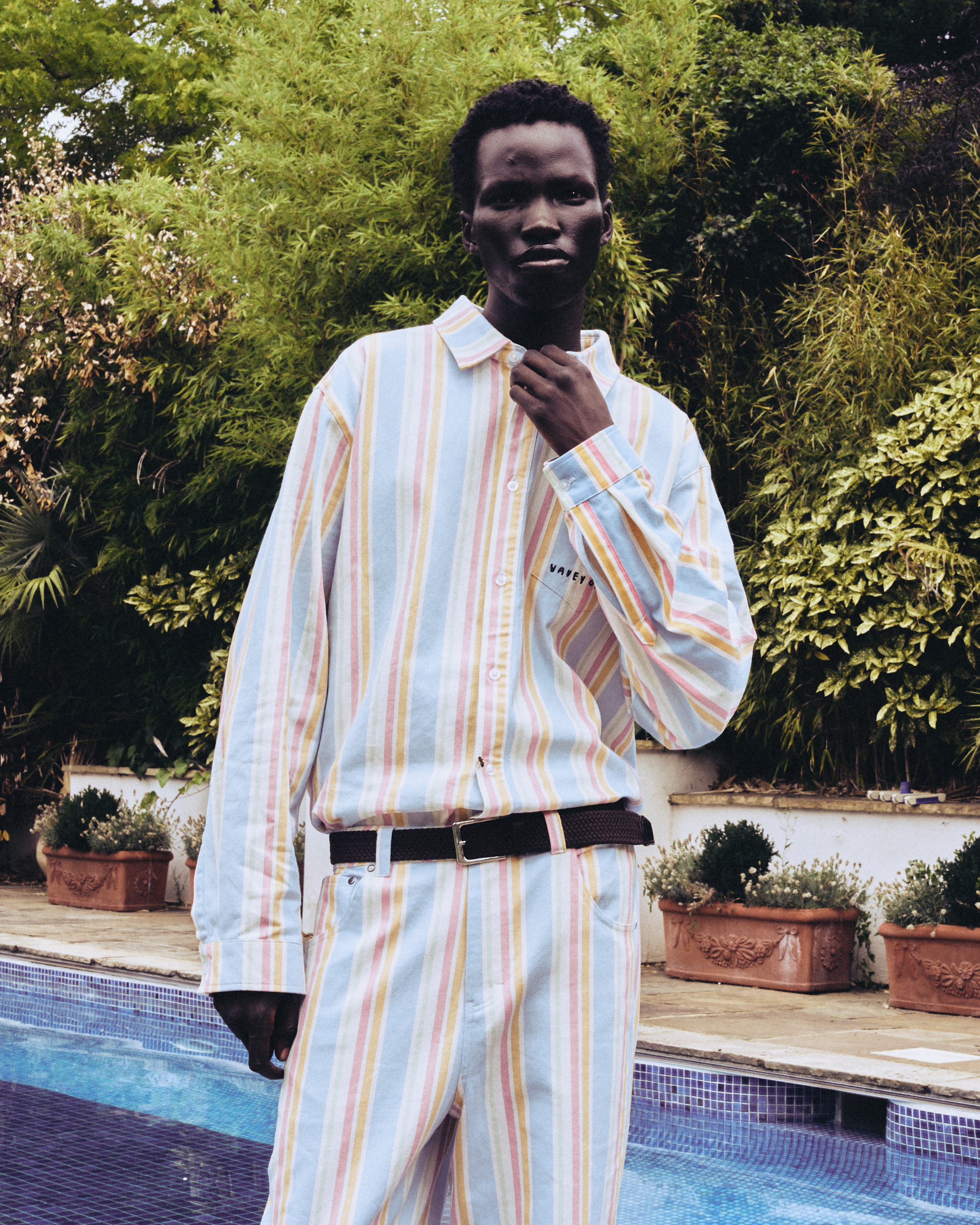 Dressed for the dance floorThe Wavey Garms x Sergio Tacchini “Summer of Love” collection is inspired by Dave Swindell's Ibiza '89, a vibrant photo book capturing the Balearic club scene of 1989. Combining Sergio Tacchini’s Italian sportswear heritage with Wavey Garms’ South London streetwear edge, this unisex collection reimagines late 80s/early 90s rave culture for a new generation. Standouts include a vintage style sweatshirt in deep yellow, an orange shell jacket and relaxed fit overshirt with pastel nautical stripes. From £50 at Selfridges and Wavey Garms