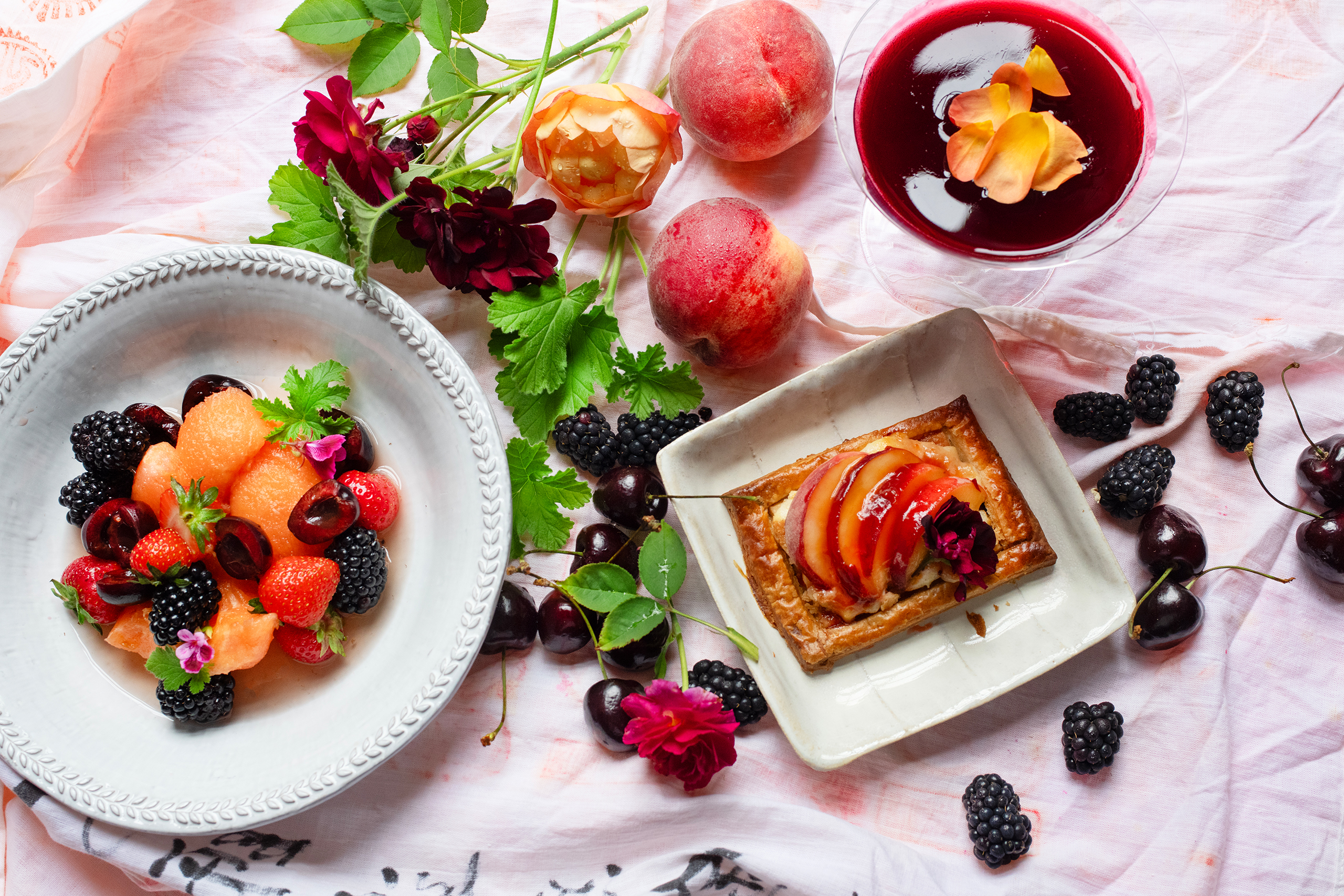 Blackcurrant jellies, peach tarts, raspberry granita – Nigel Slater’s summer fruit desserts