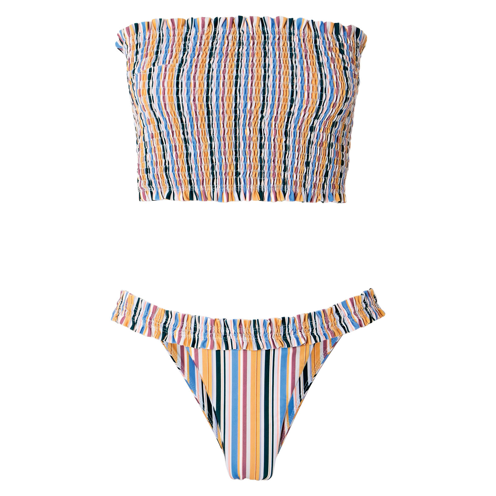 Striped recycled bikini £220, Faithfull Net-a-Porter