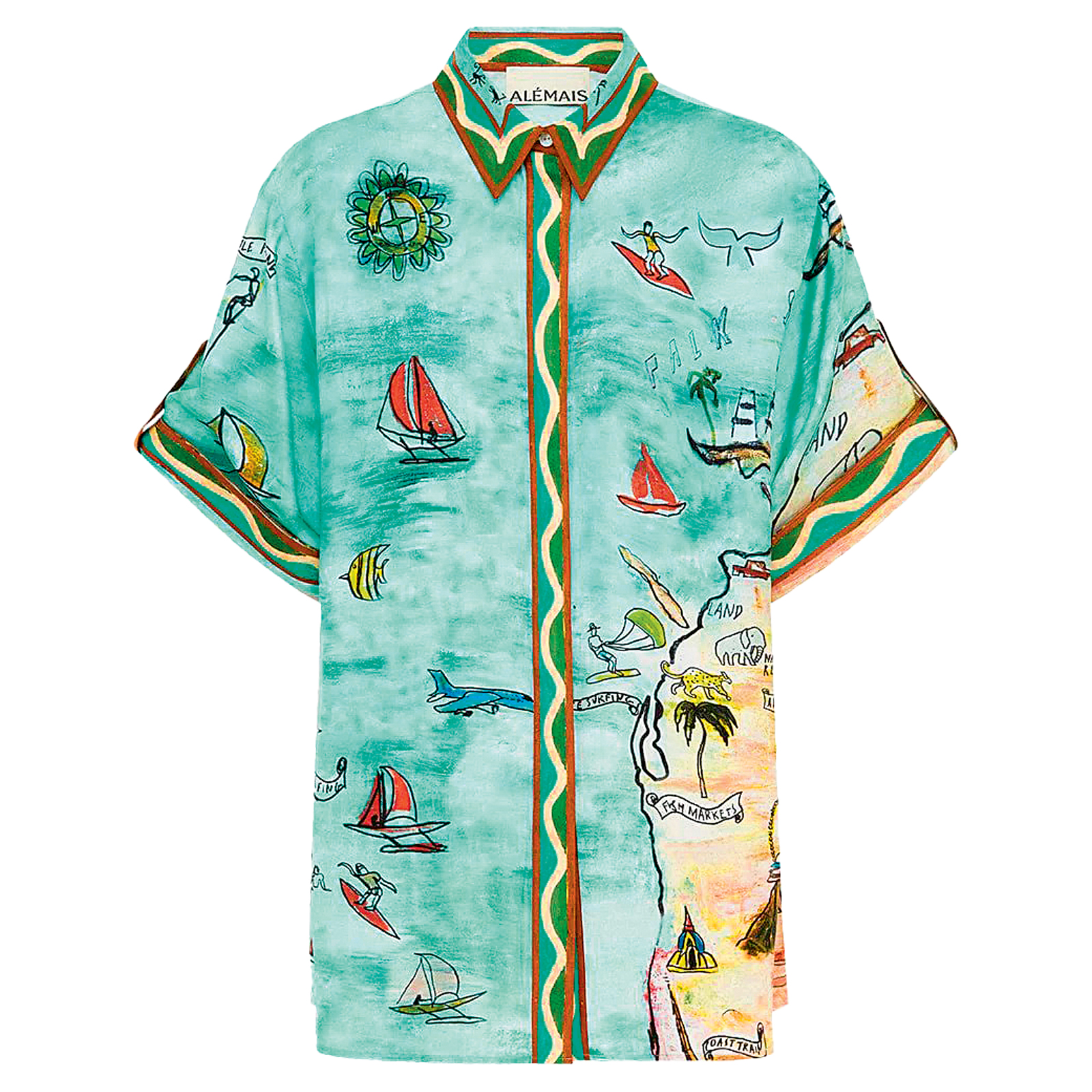 Printed shirt £205, Alémais