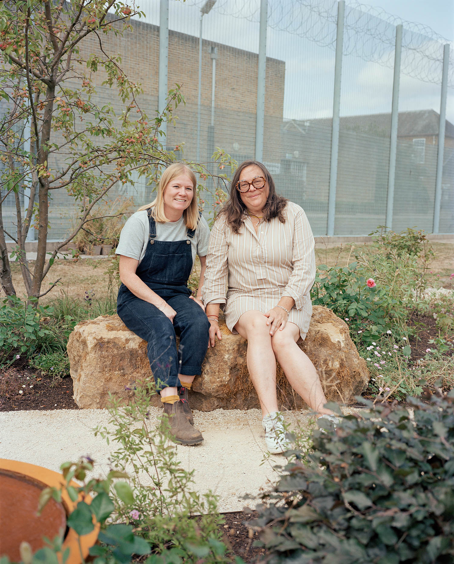 Glasshouse gardener Emily Backler (left) with co-founder Kali Hamerton-Stove