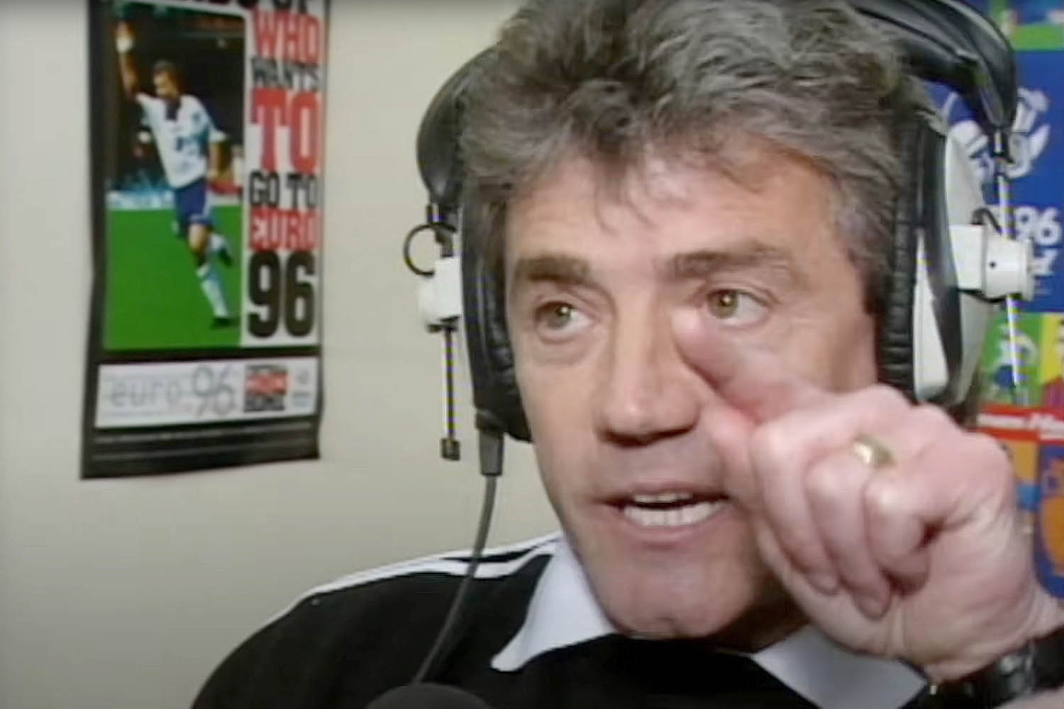 Keegan during his infamous rant in 1996