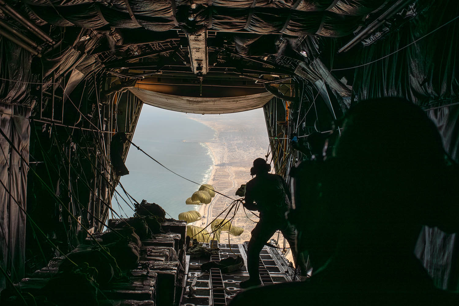 Despair among aid flight crews as airdrops bring only meagre relief for Gaza’s starving