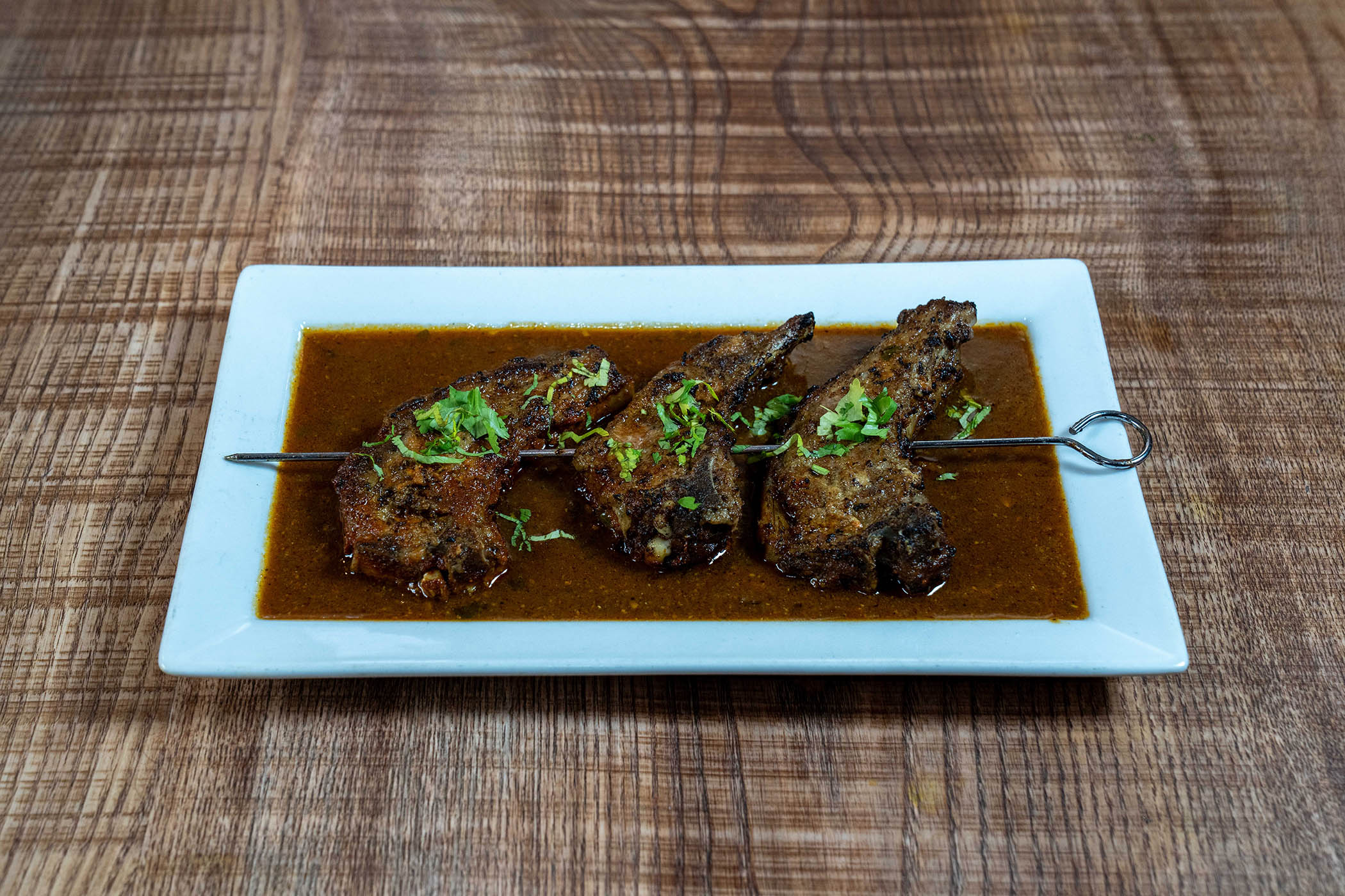 ‘Divine’: blackened lamp chops