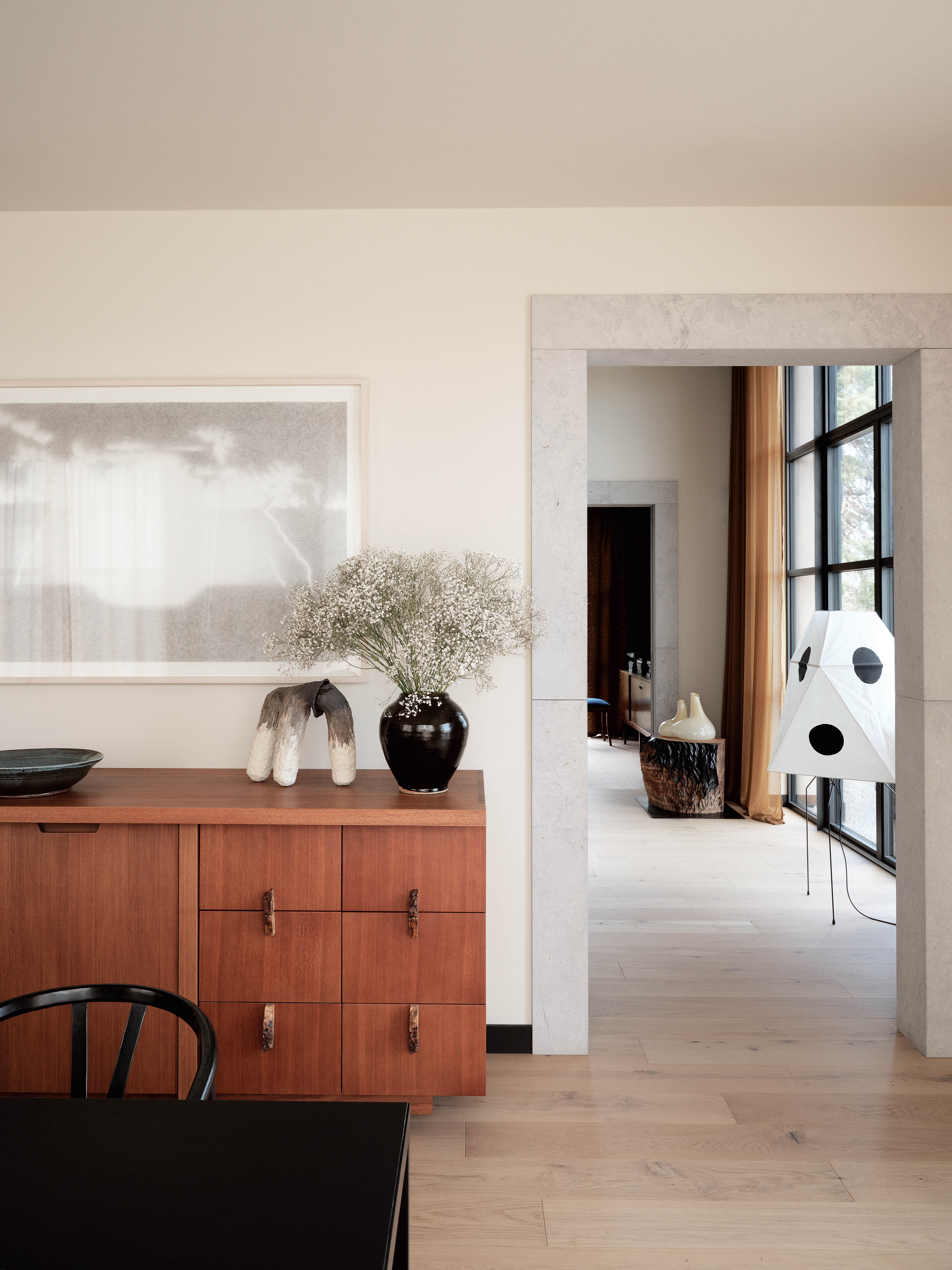 Go with the grain: wood plays a key role in the design of the house