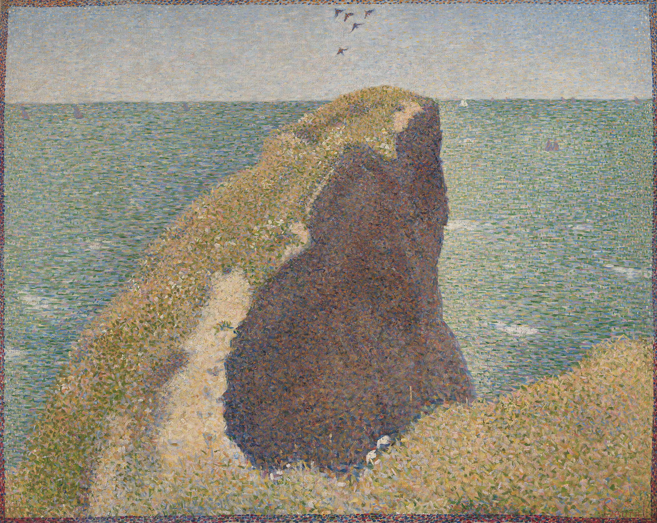Georges Seurat’s Le Bec du Hoc, Grandcamp, 1885