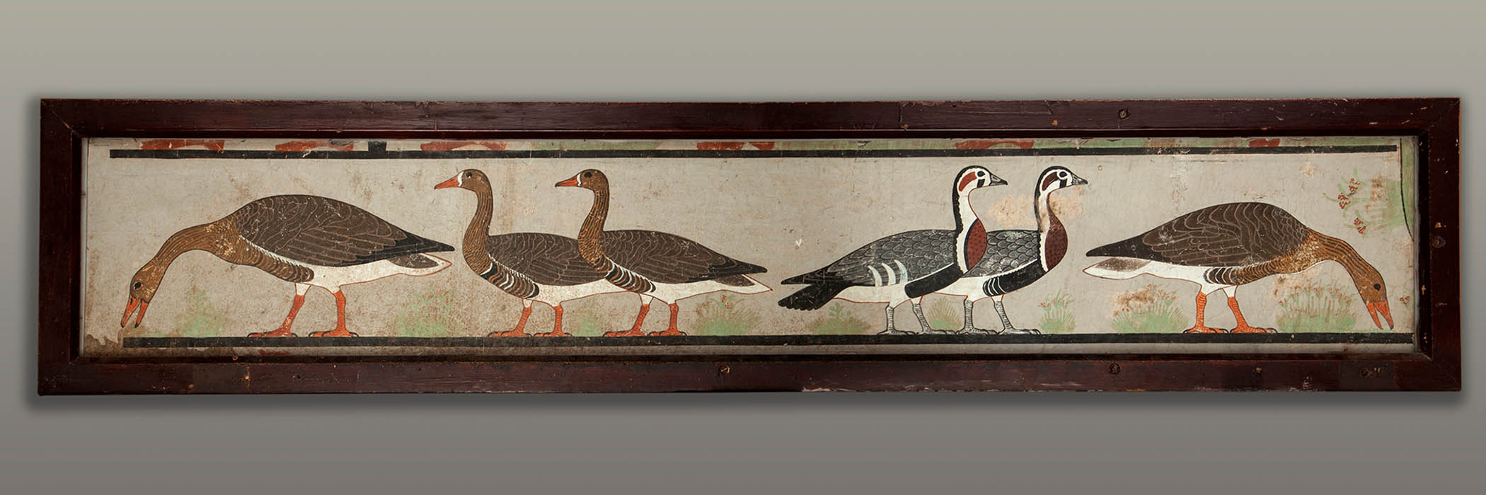 This painting of geese is the oldest known image of a recognisable bird species