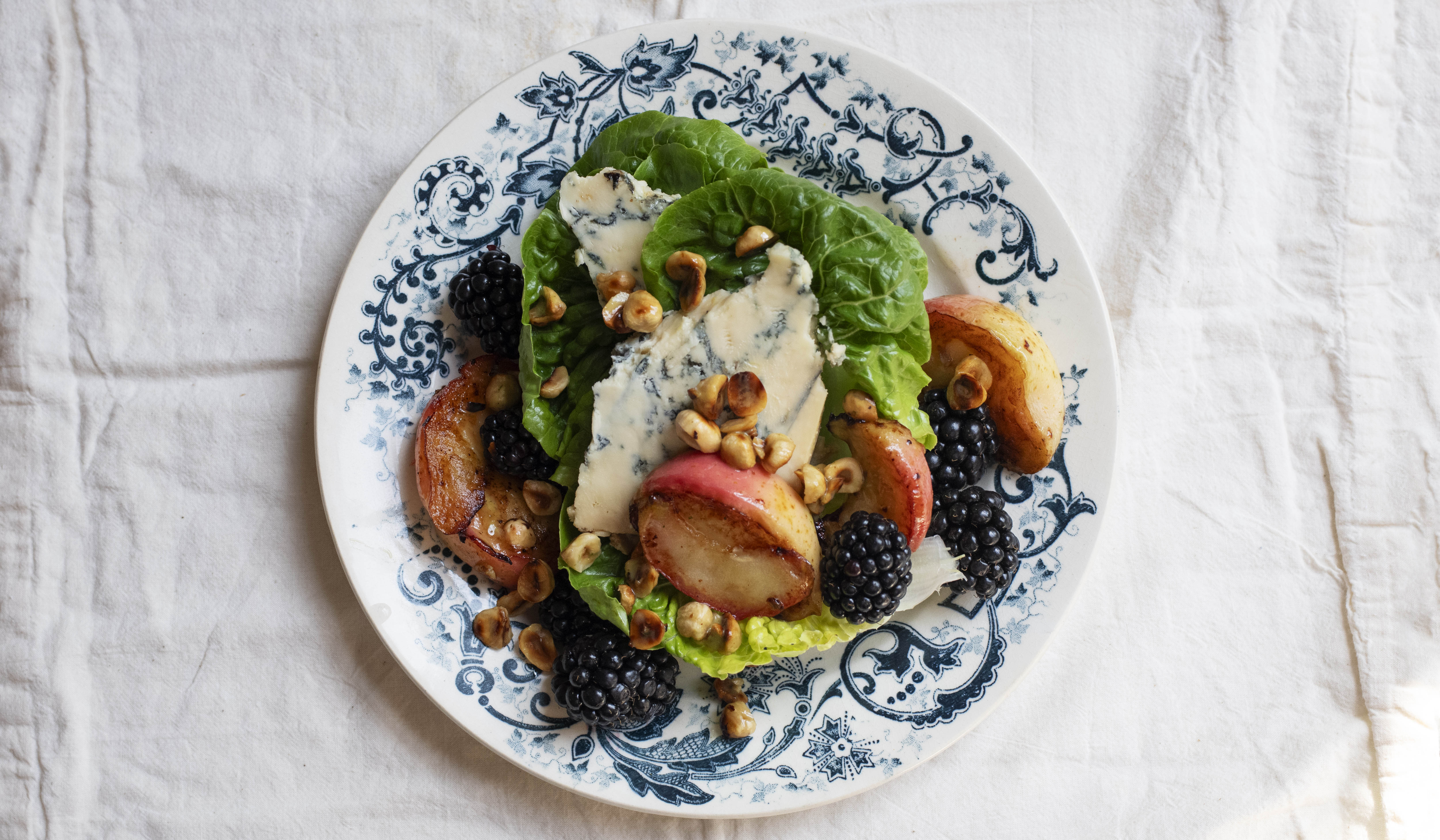 Nigel Slater’s midweek treat: Apples, Stichelton and berries