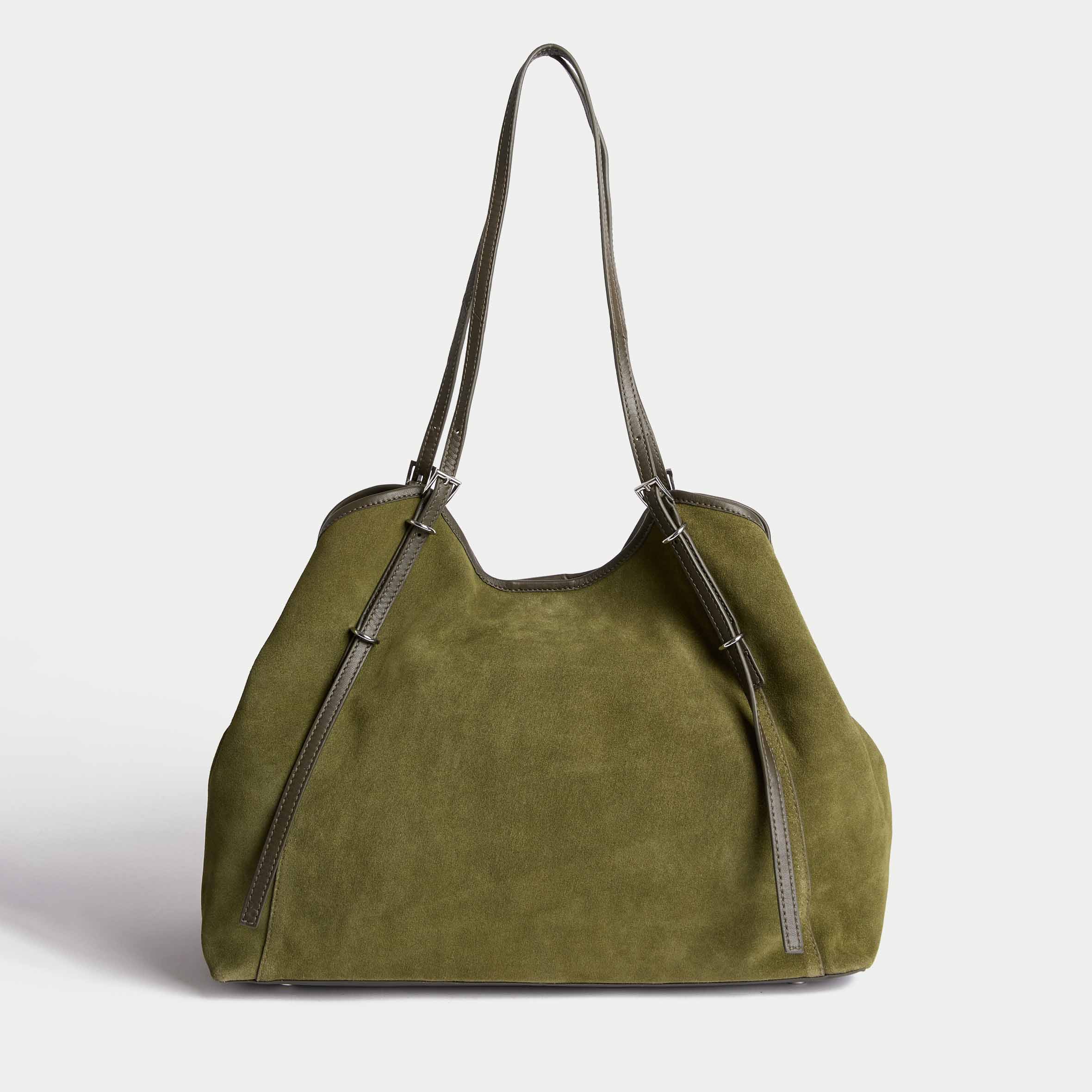 Suede tote bag, £130, Autograph from M&amp;S