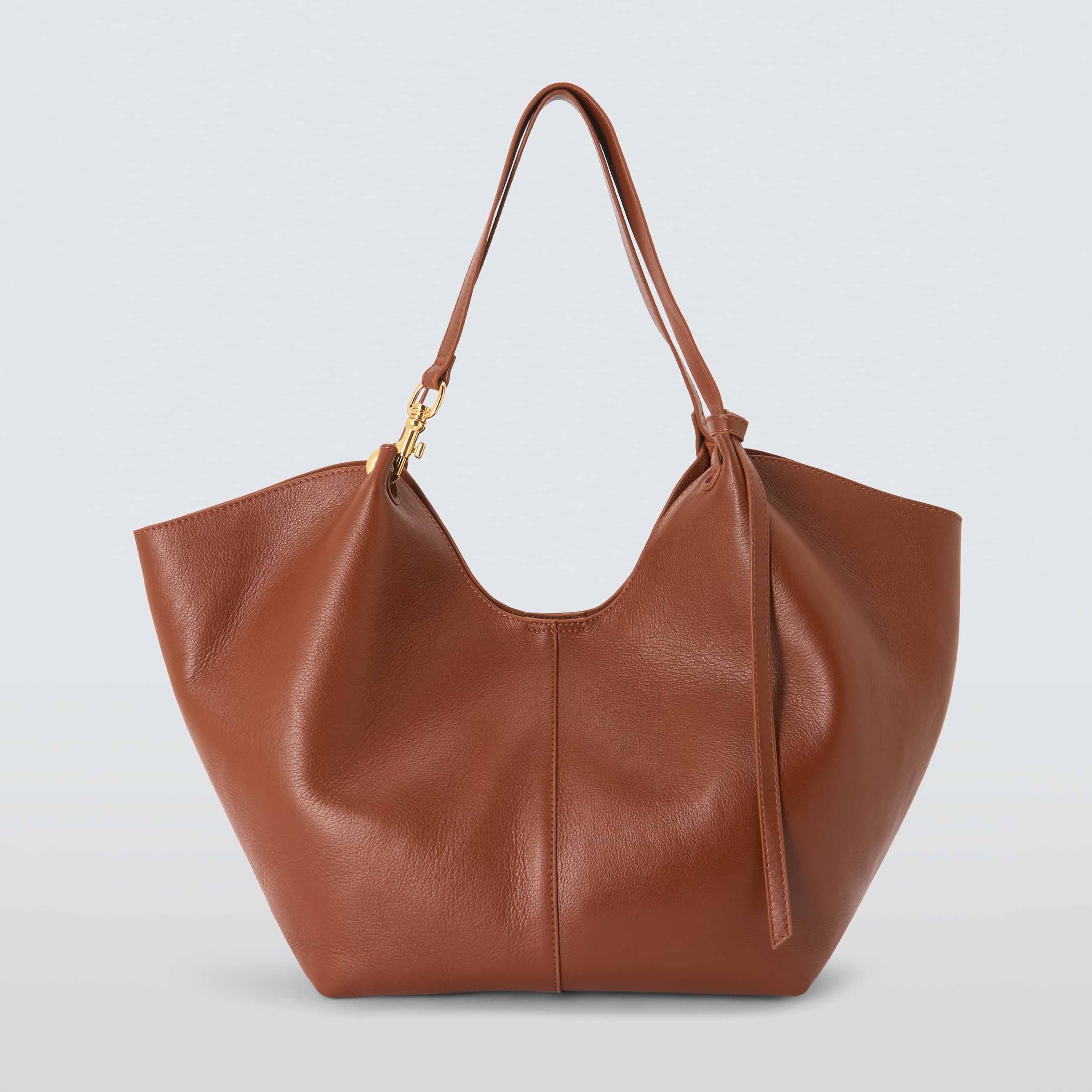 Oversized leather tote bag, £129.00, John Lewis