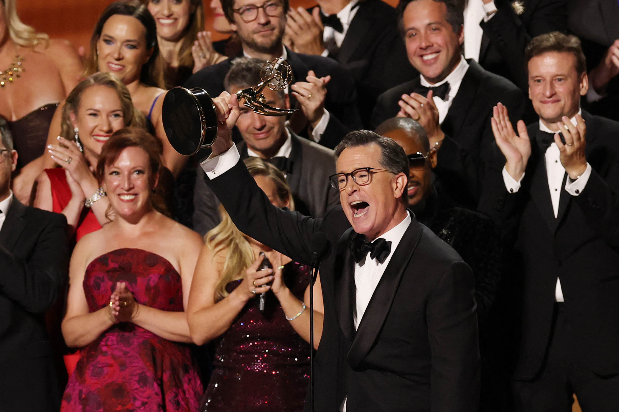 Liberal Hollywood shuffles into a dark night after elegiac Emmys