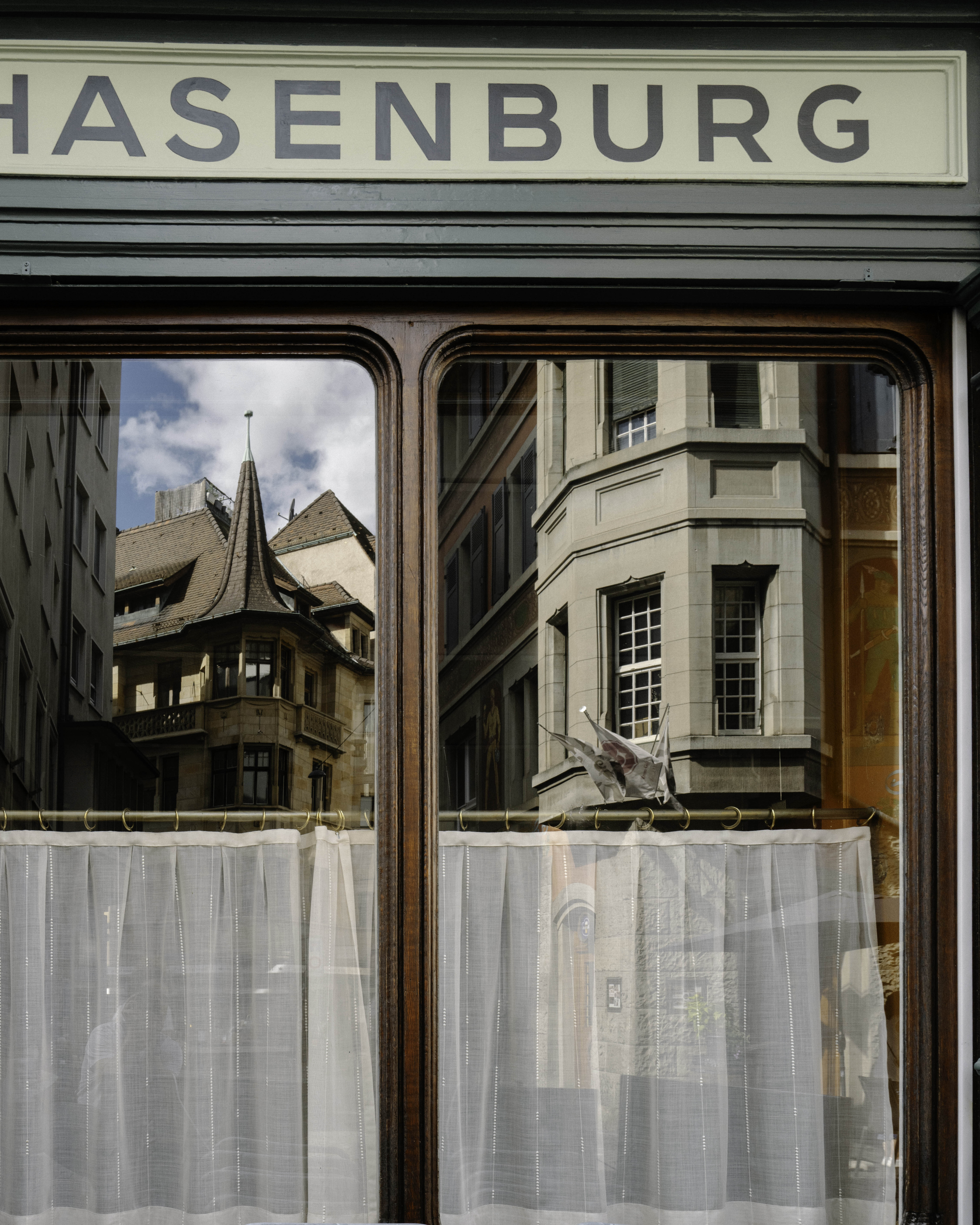 On reflection: try the Hasenburgh, a fine city centre restaurant and pub