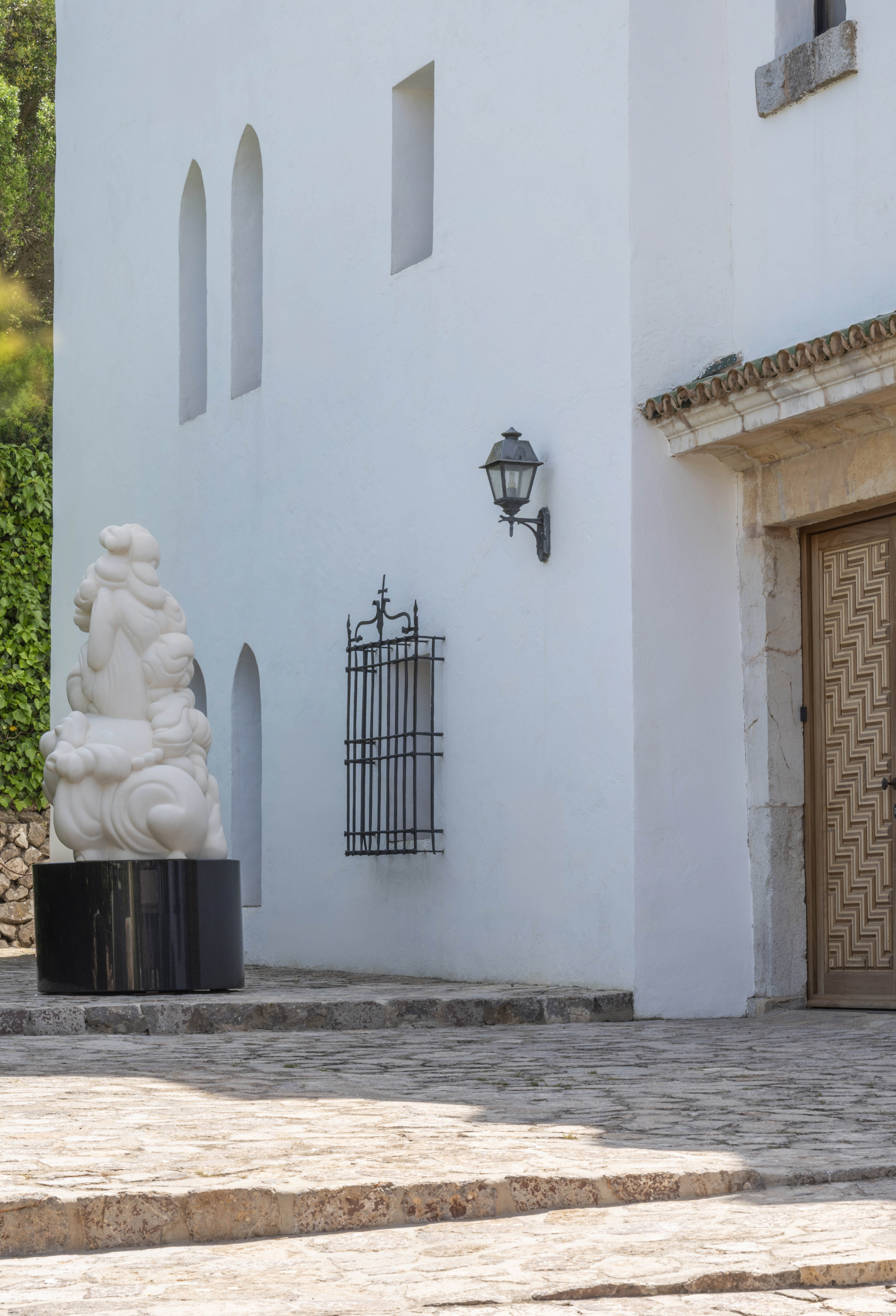 Make an entrance: a vast artwork on the terrace outside Sa Bassa Blanca