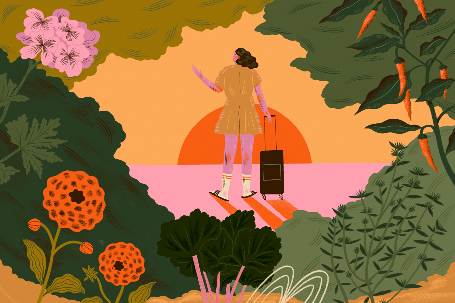 No truly addicted gardener can relax on holiday