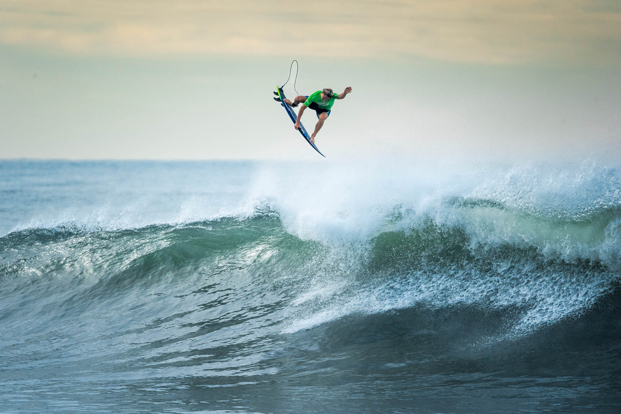Australian Dane Henry rides a wave at El Salvador’s Surf City.