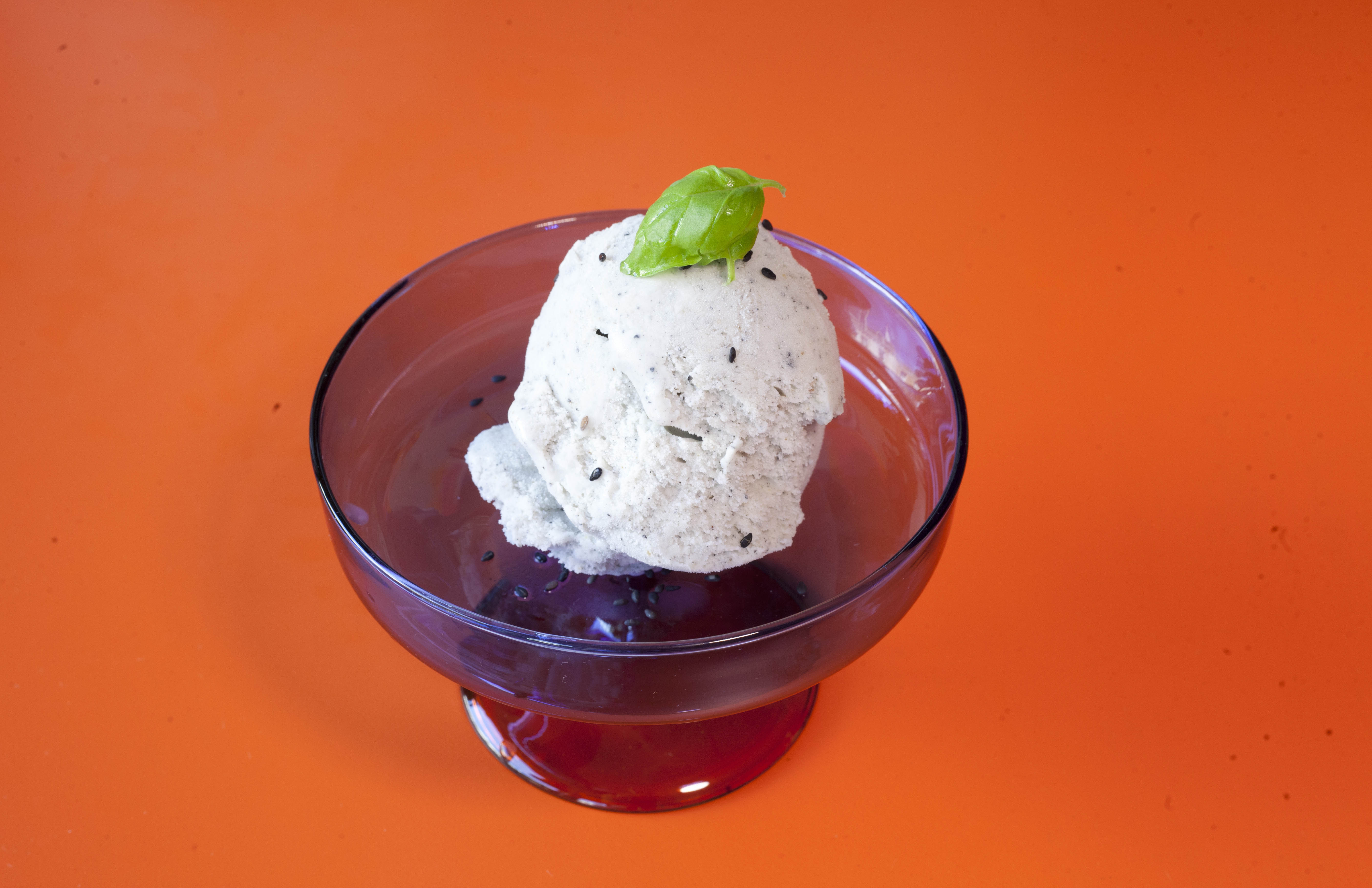 ‘Savoury, light and somehow abstemious’:black sesame ice-cream