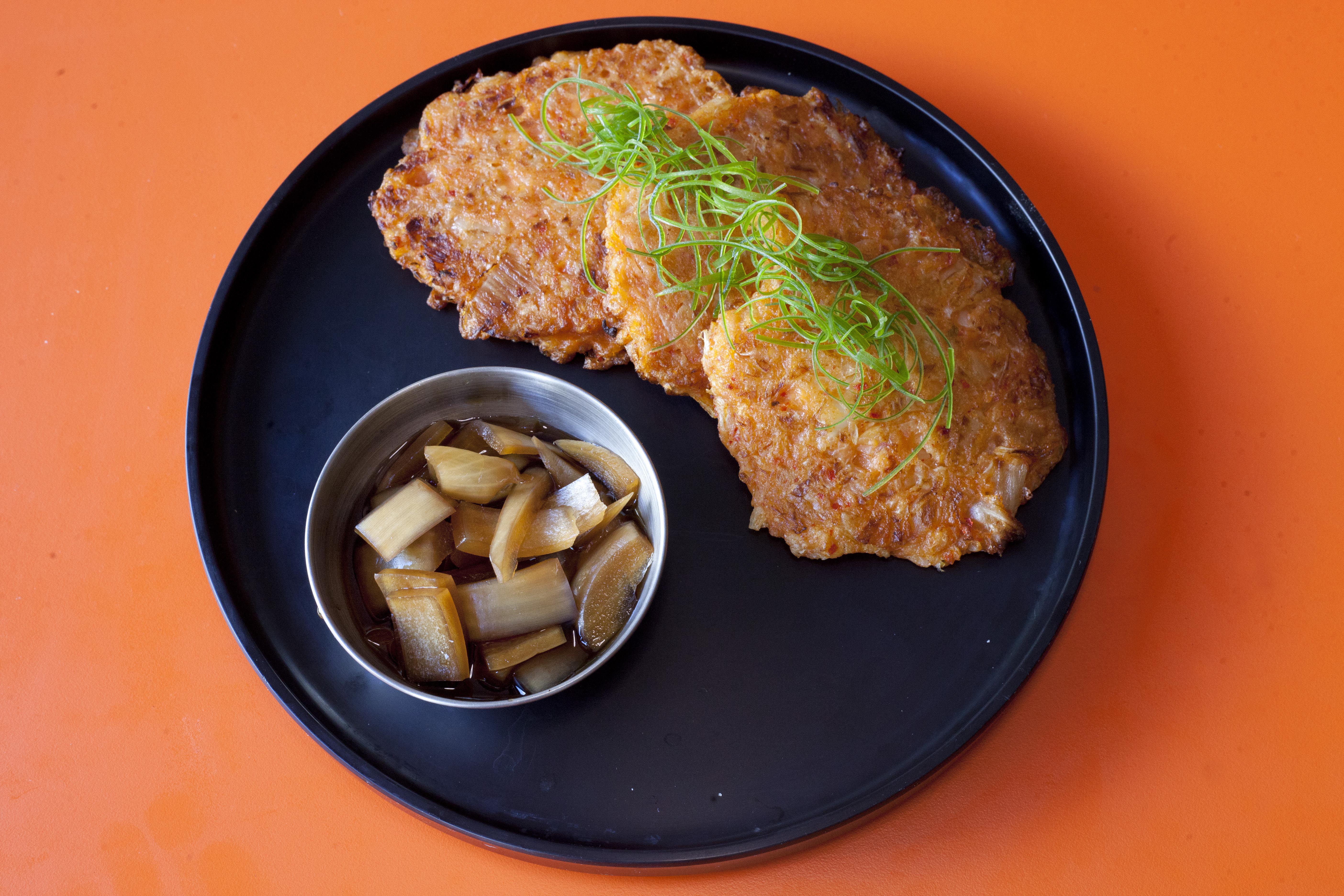 ‘Fried in a moreish omelette-like batter’: haemul-pajeon