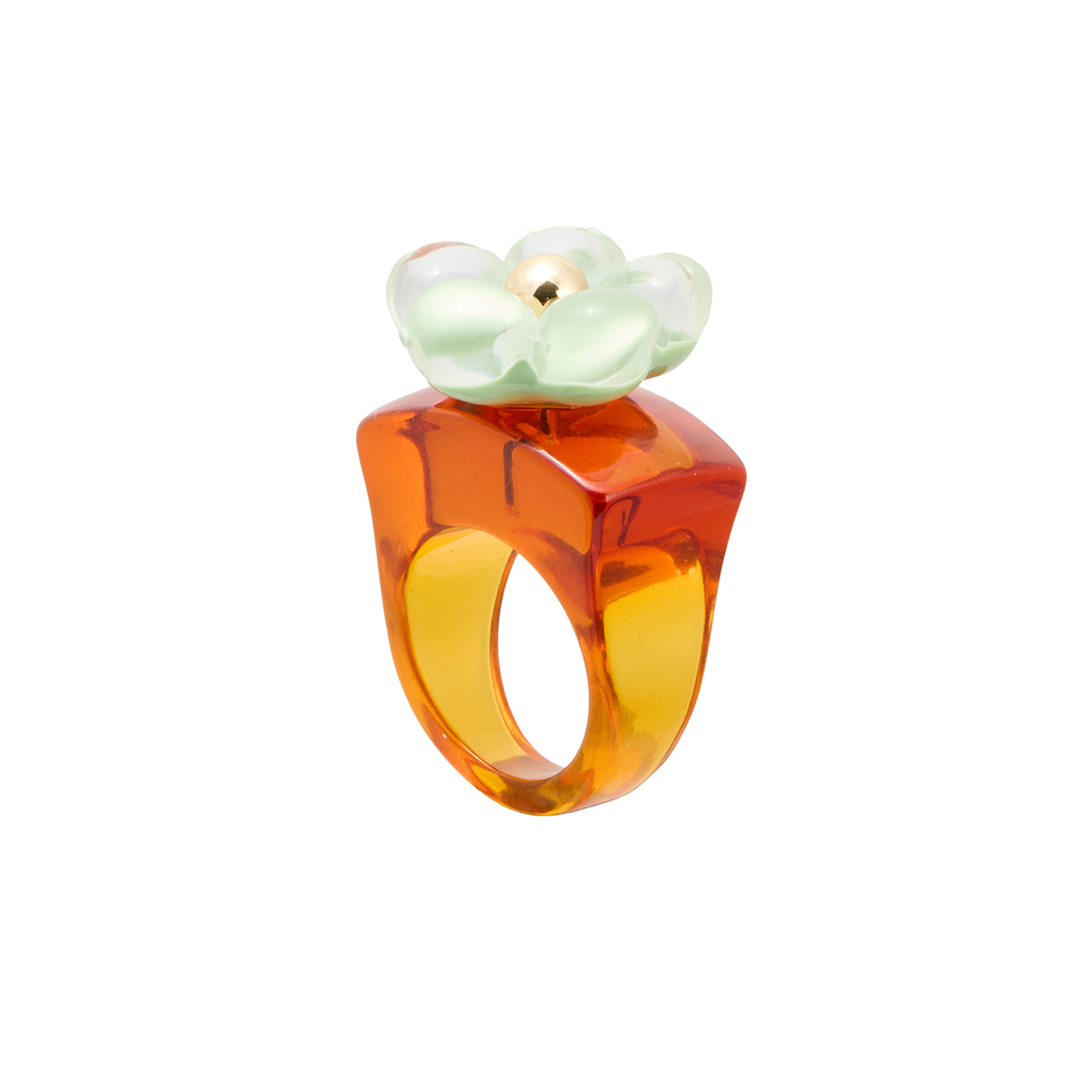 Flower stud ring, £12.50, Oliver Bonas