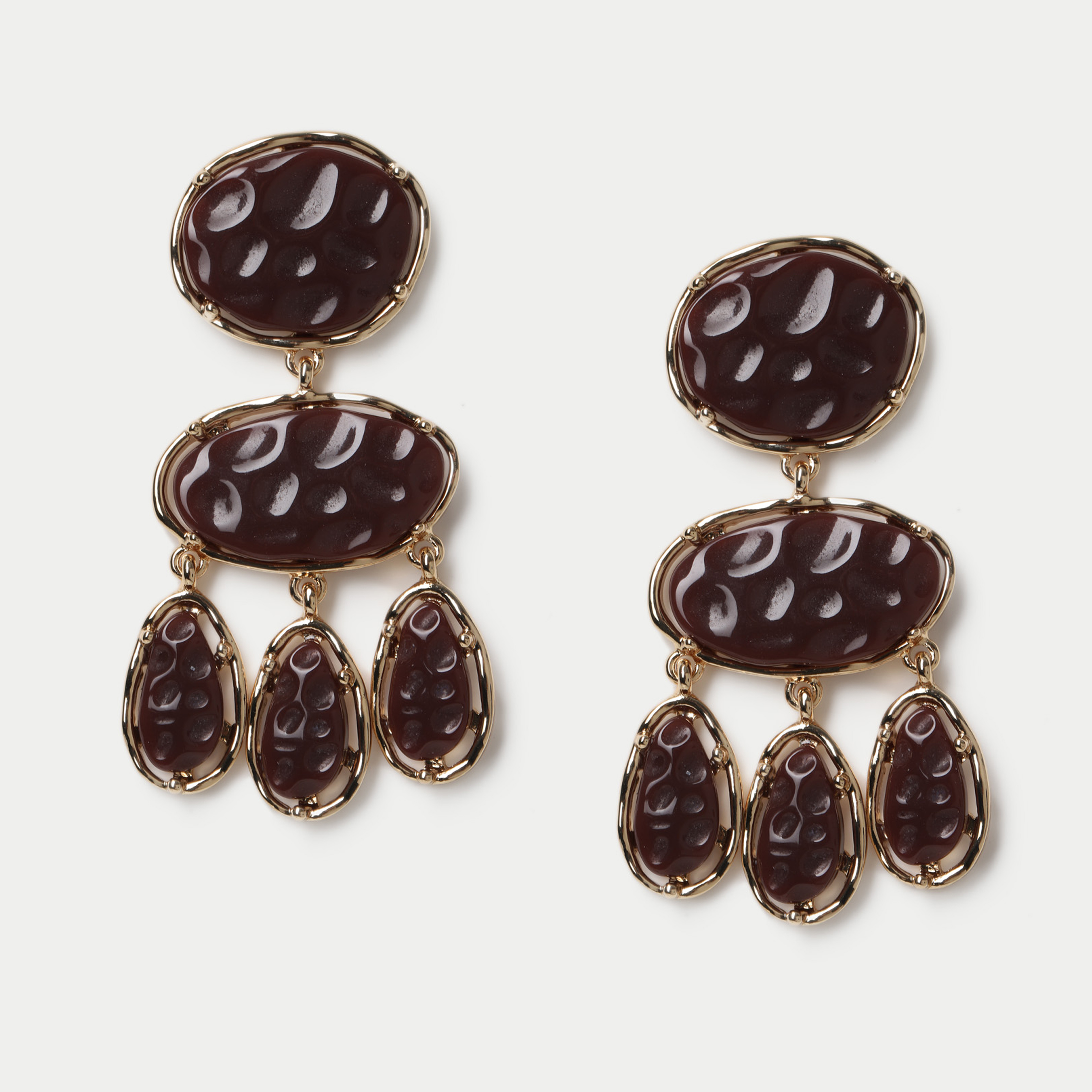 Resin drop earrings, £16.50, M&amp;S Collection
