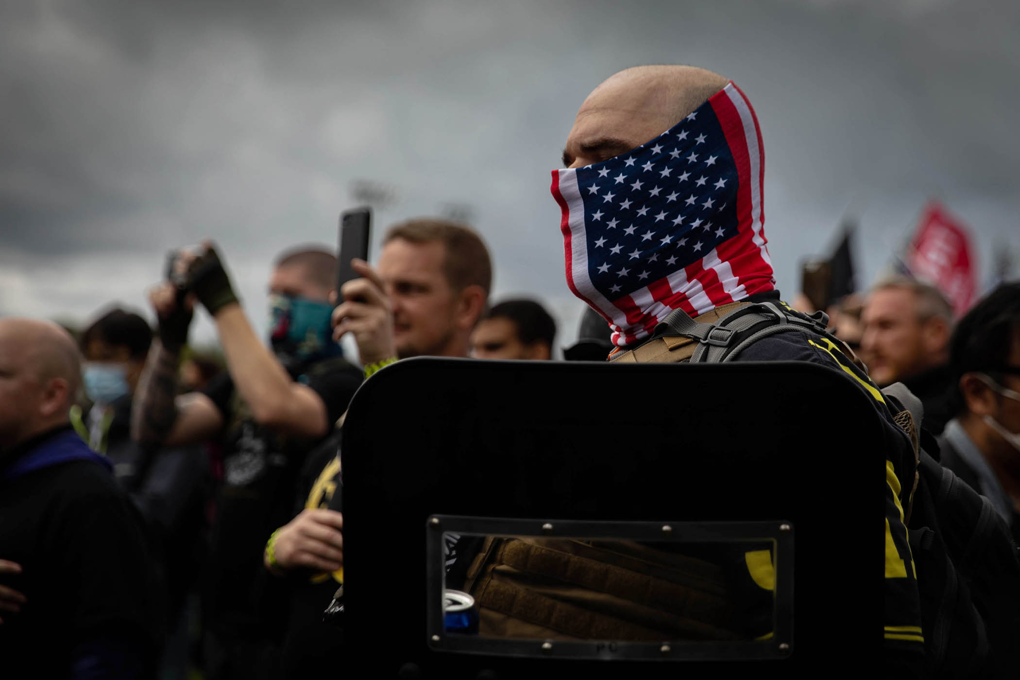 A Proud Boys rally in Portland, Oregon, in 2020.