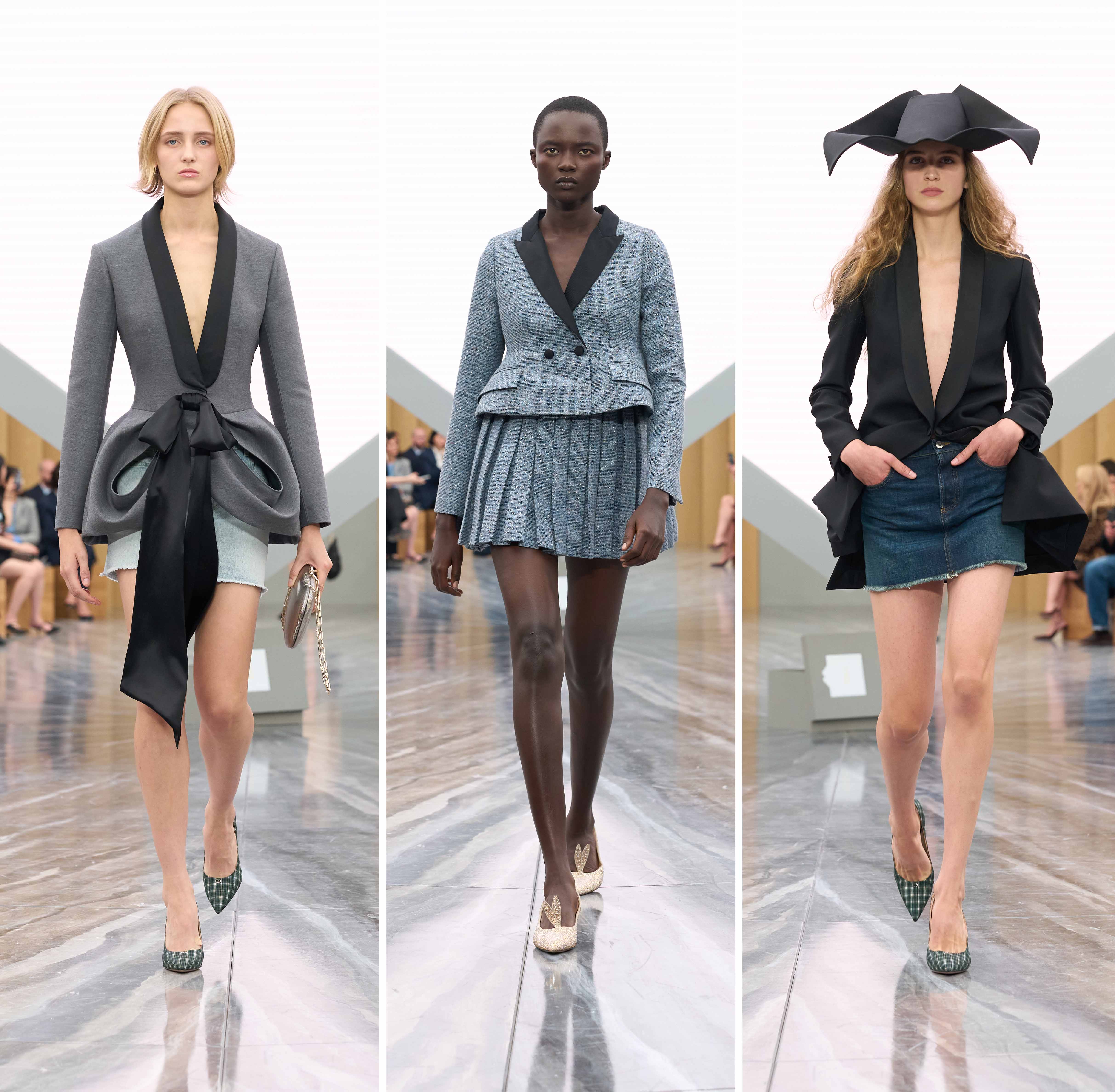 Anderson experimented with the cut of the traditional bar jacket, producing modernised tailoring that’s silhouette seemed frozen in motion