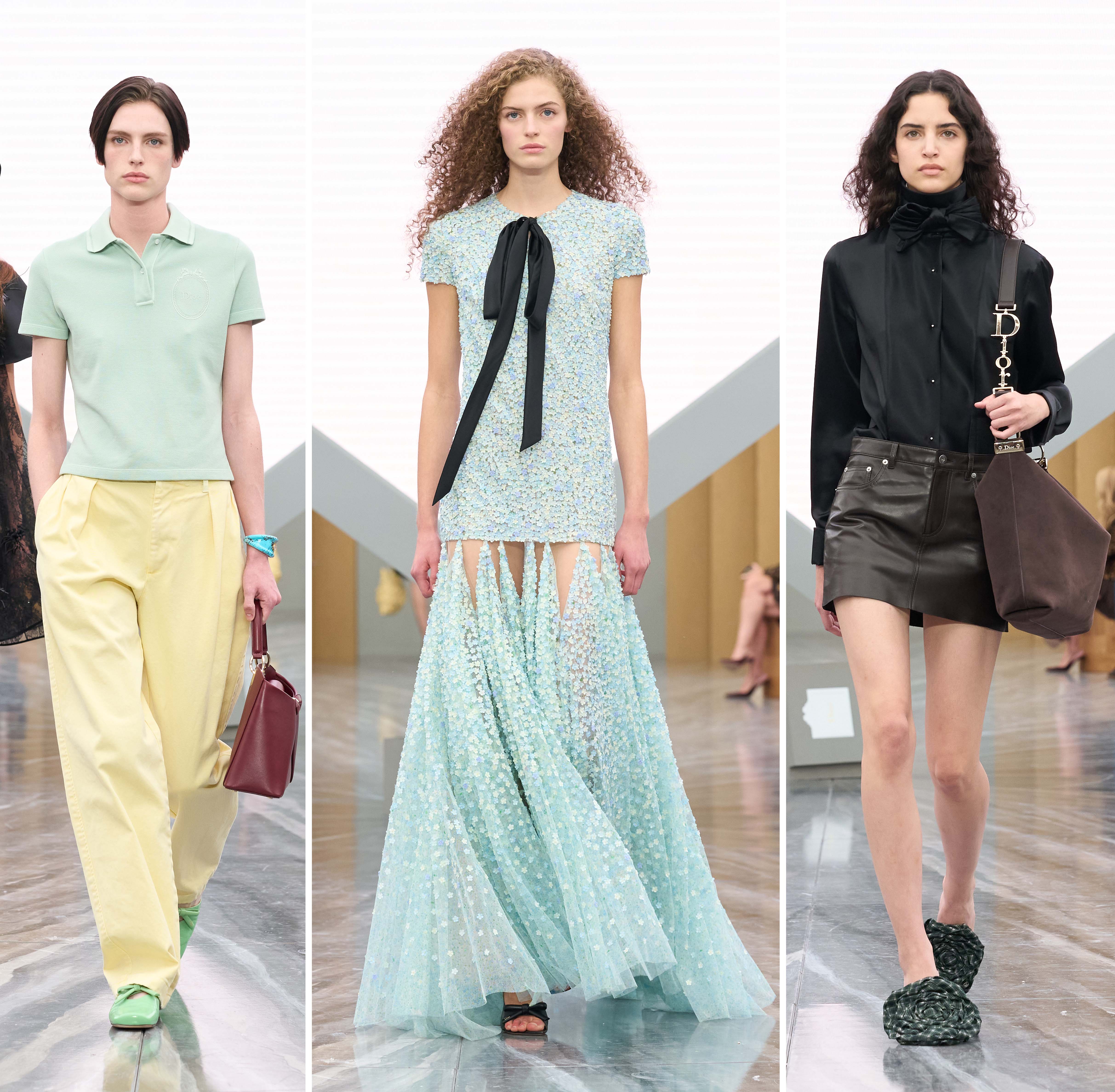 ‘I want different women to engage with Dior’: Anderson presented a varied array of detail-oriented casual and formal looks on the runway – there really was something for everyone