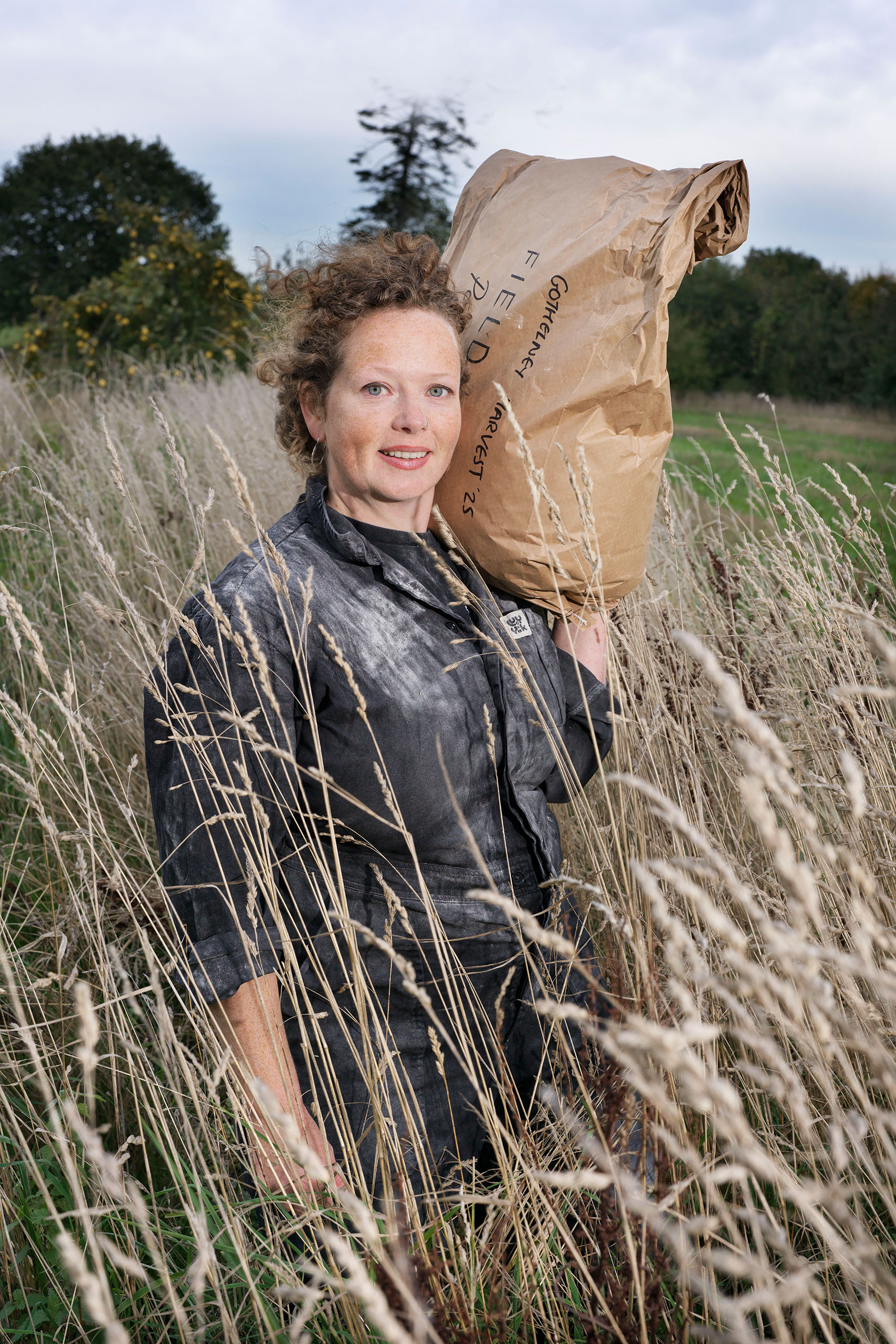 Rosy Benson of Field Bakery, photographed by Karen Robinson for OFM on Gothelney Farm in Somerset