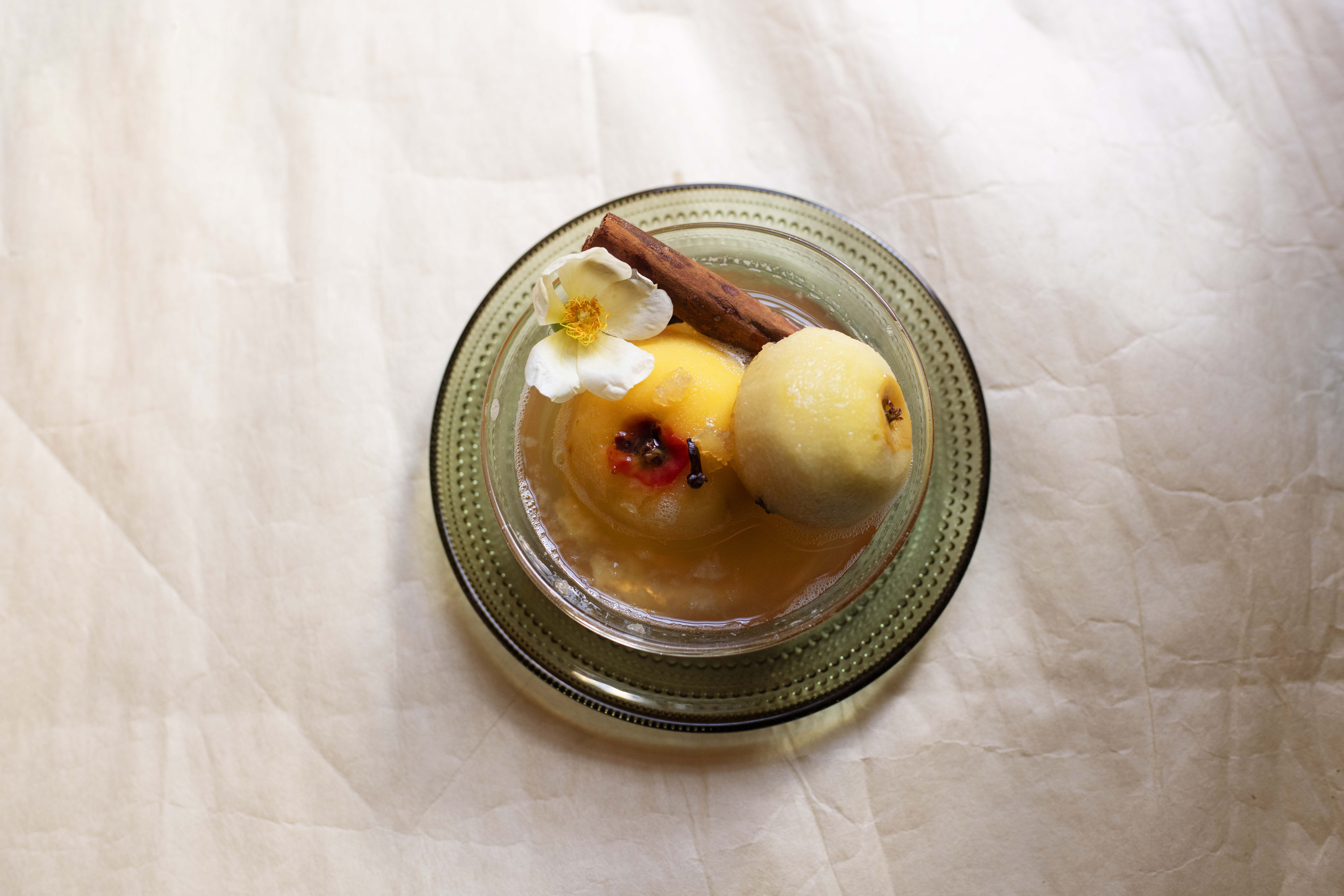 Nigel Slater’s midweek treat: poached apples, maple syrup