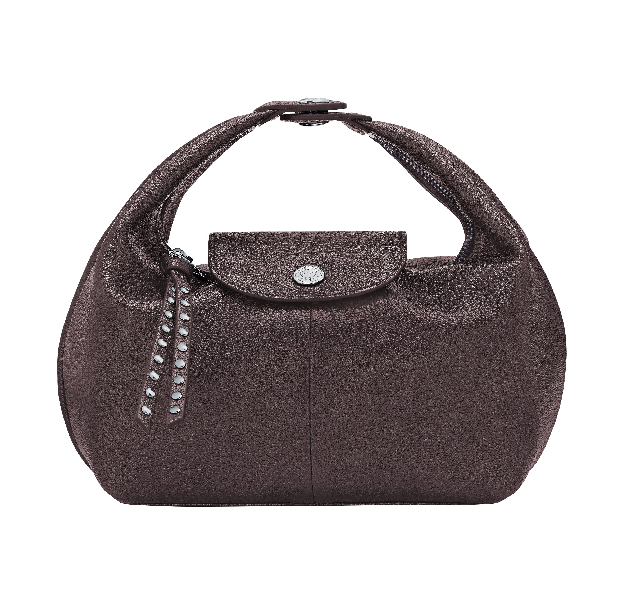 Le Pliage mocha handbag, £350, Longchamp
