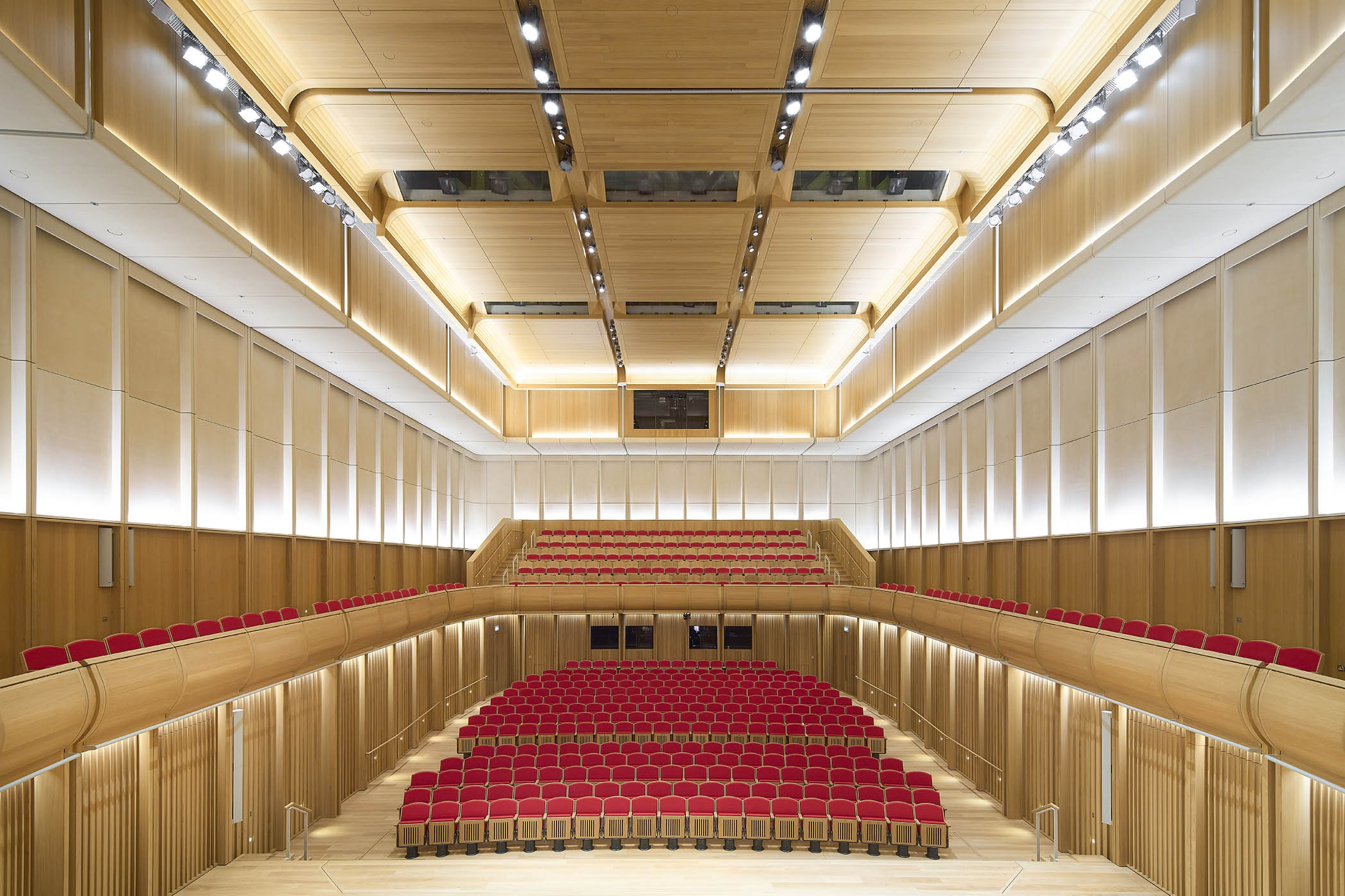 The 500-seat Sohmen concert hall