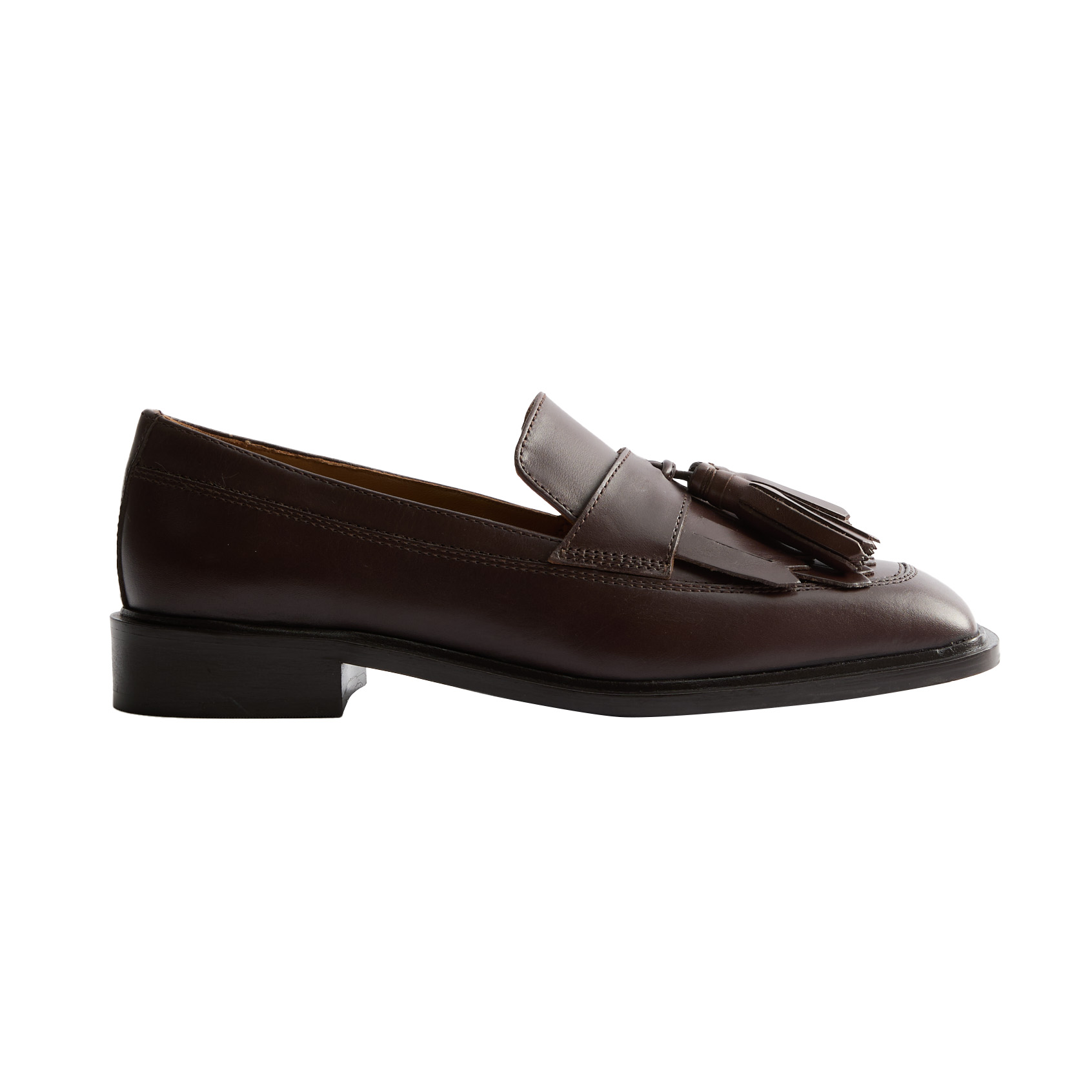 Leather tassel loafers, £125, Jaeger (M&amp;S)