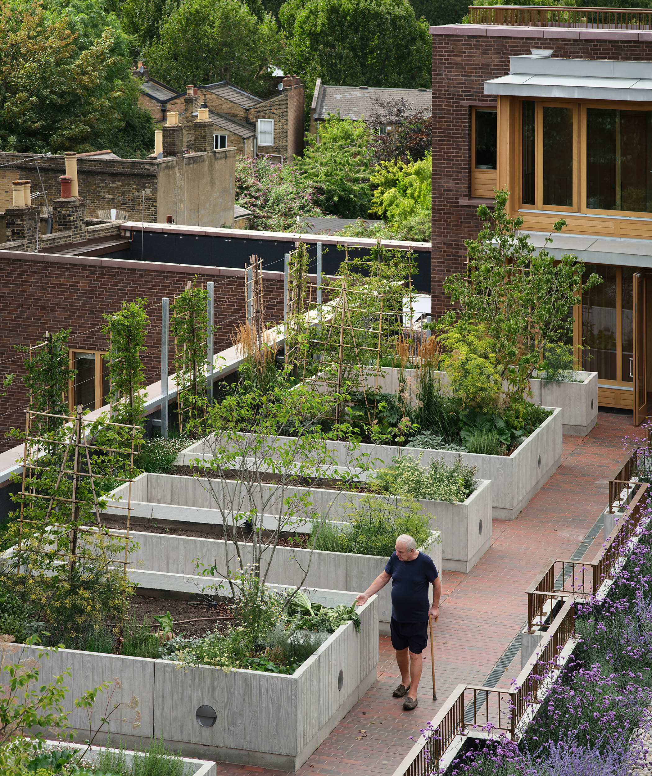 ‘Every space and detail work towards these ends’: The peaceful communal courtyard at Appleby Blue in Bermondsey, south London