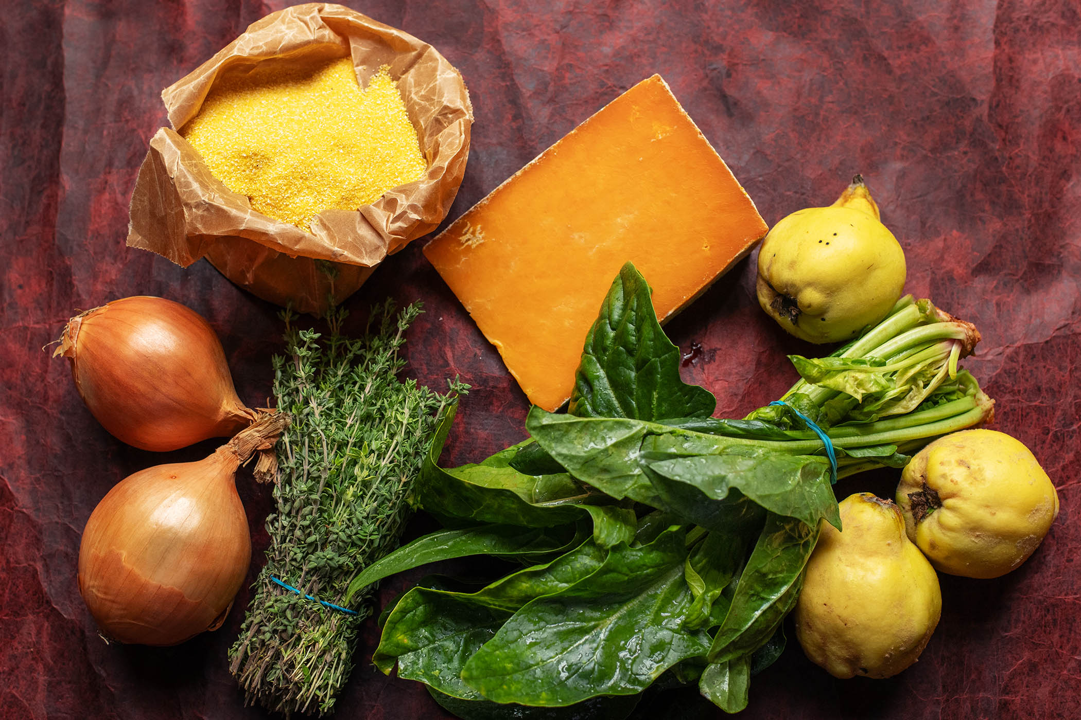 Kitchen diary: roast onions and spinach polenta