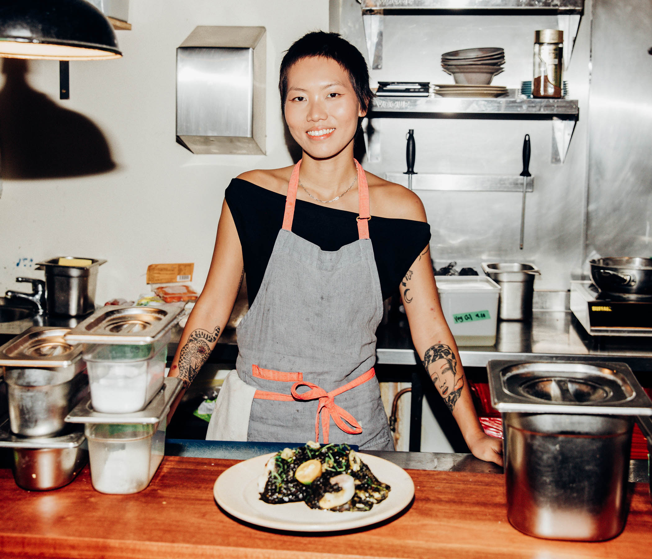 ‘It’s natural for your body to be taken aback by the colour of squid ink’: Abby Lee, chef at Mambow, serves dishes inspired by her Malaysian and Chinese heritage
