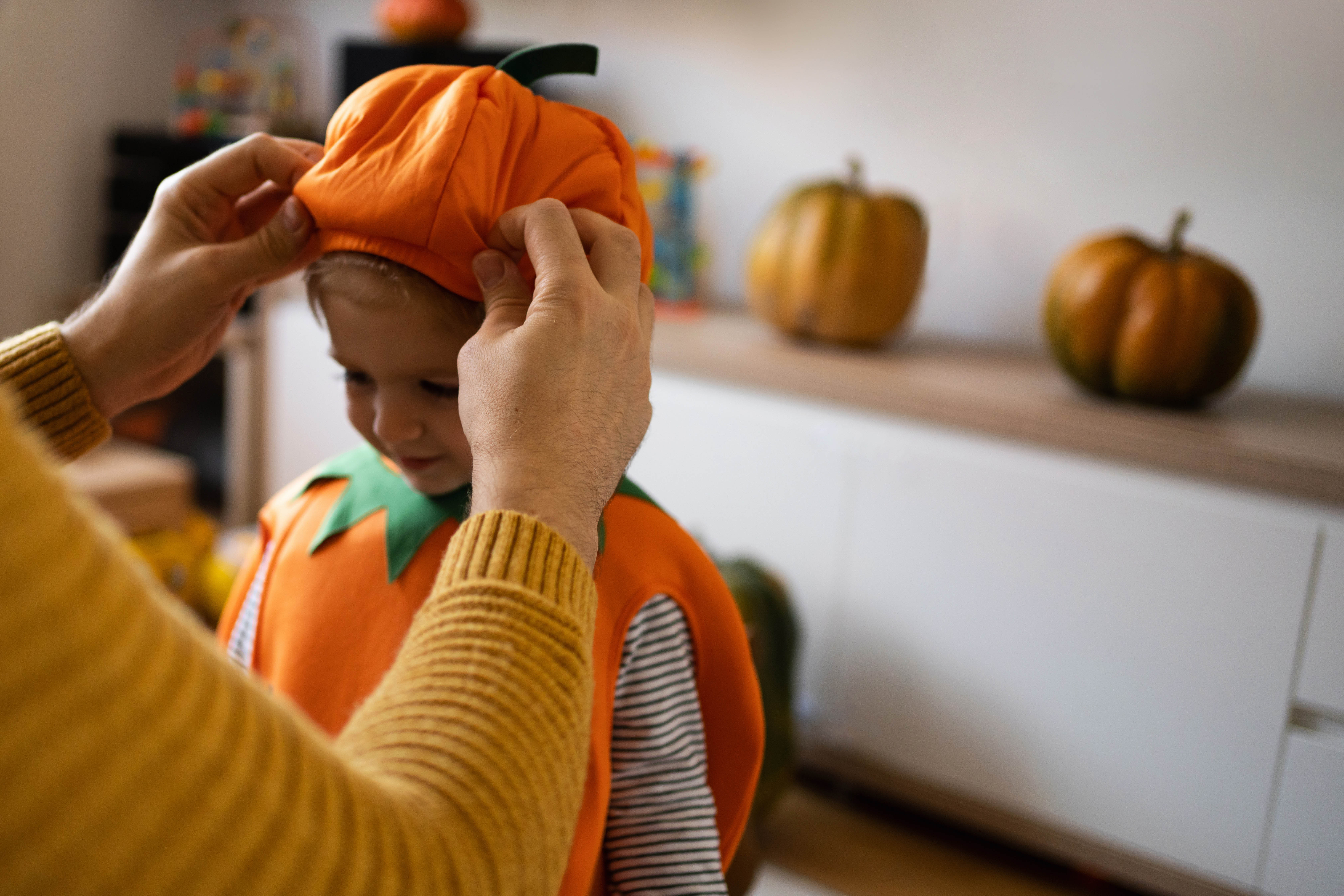 My three-year-old has bold ambitions for Halloween