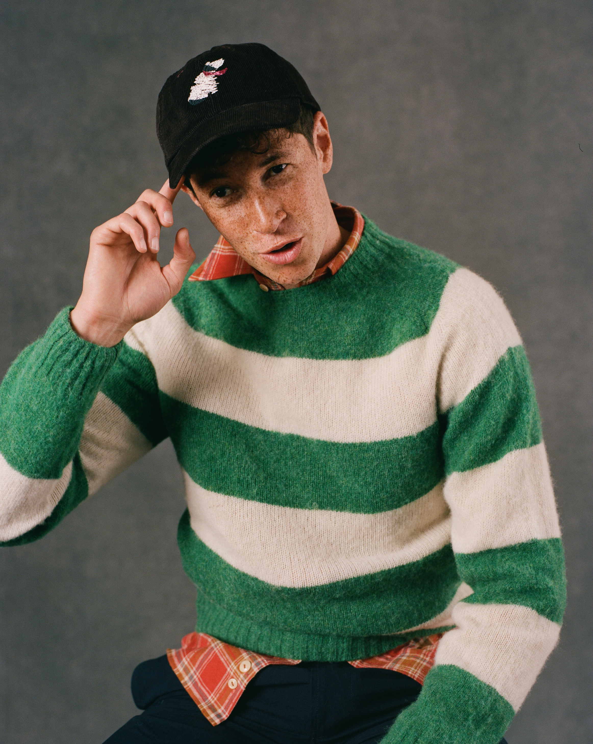 Health in MindNow in its sixth year, Mr Porter’s Health In Mind initiative – which drives conversations and positive action around men’s mental health – has partnered with Drake’s on a capsule edit of British style classics that blend nostalgic 80s and 90s references with Savile Row tailoring. Think herringbone blazers, bold knits from the Scottish Borders and vintage-inspired baseball caps. Not just that: 100% of profits from the first month will be donated to Mr P’s charity partner, Movember, the leading charity changing the face of men’s health.Cap, £75, jumper £295, and check shirt £275, all Drake’s + HIM, mrporter.com