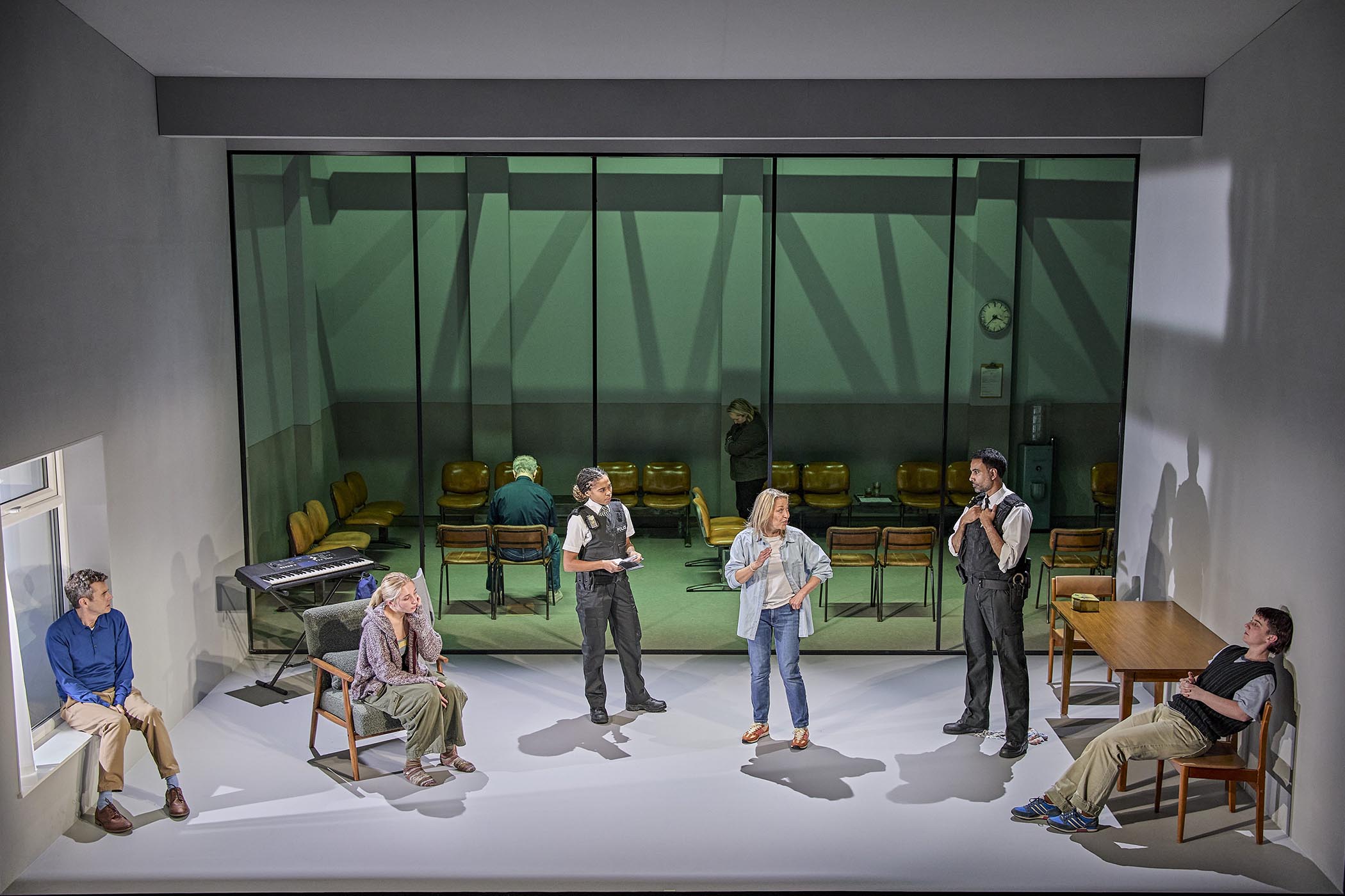‘Cast members sit behind a glass wall like a perpetual frieze’: the cast of The Unbelievers at the Royal Court