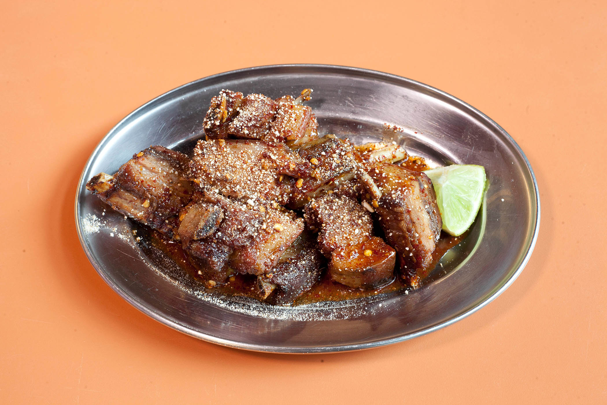‘They have me making notes riddled with typos into my phone’: lamb riblets