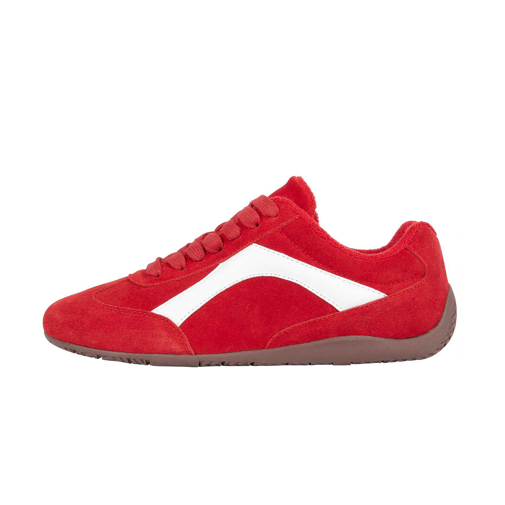 Red suede, £42, Next
