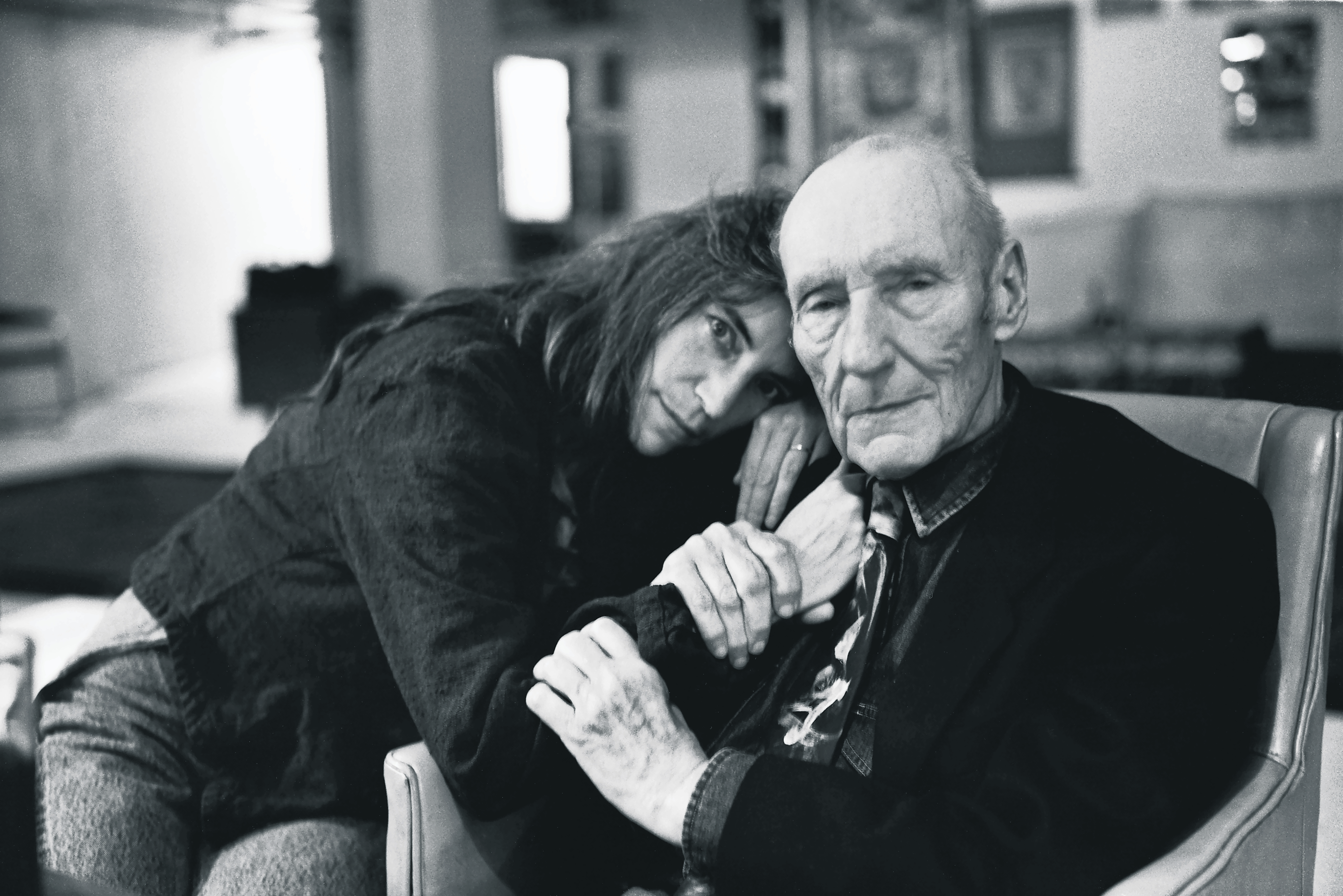 With the writer William Burroughs, 1995